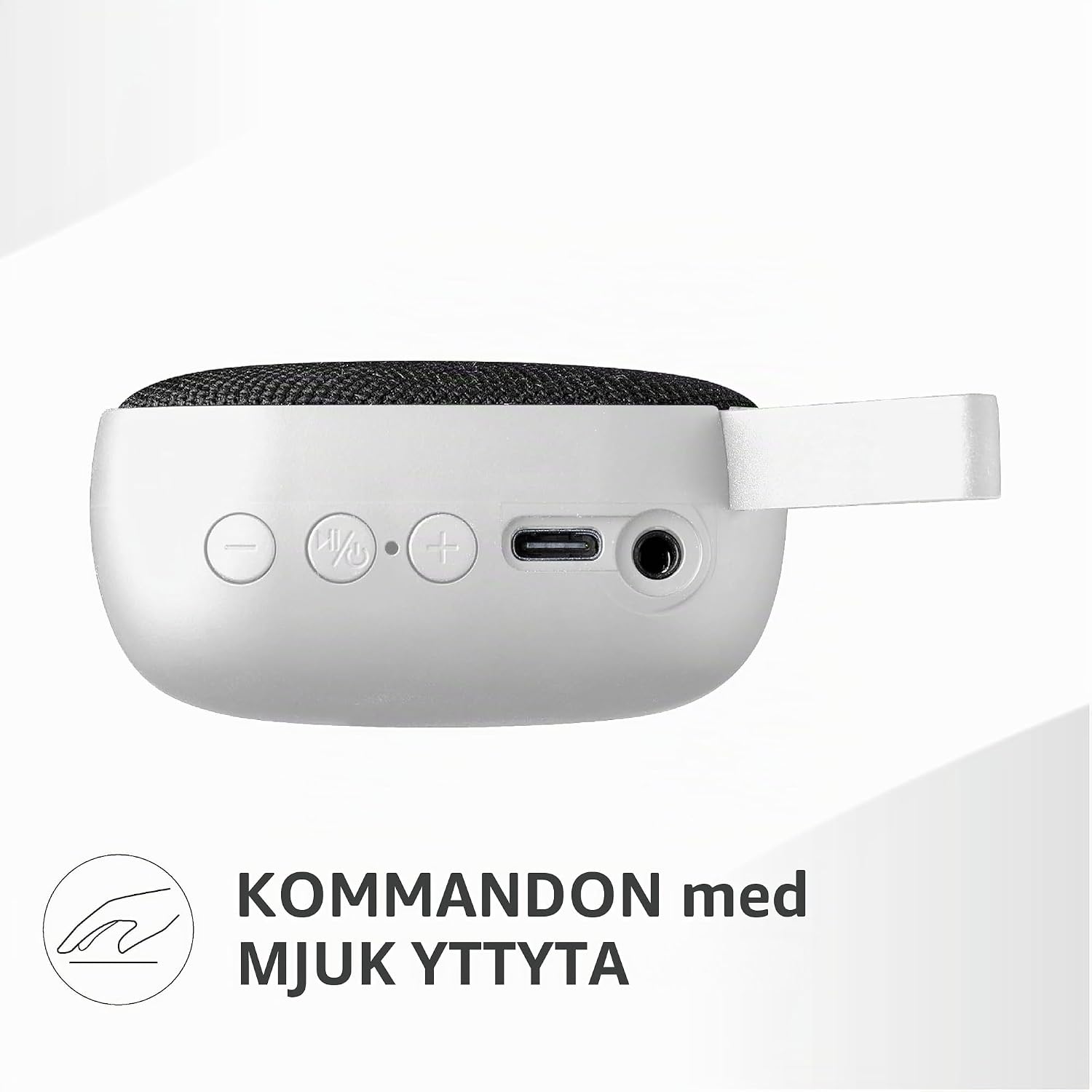 Detalle de Music Sound MINI BTSPKMSMINI3W – bärbar Bluetooth-högtalare med tygfinish