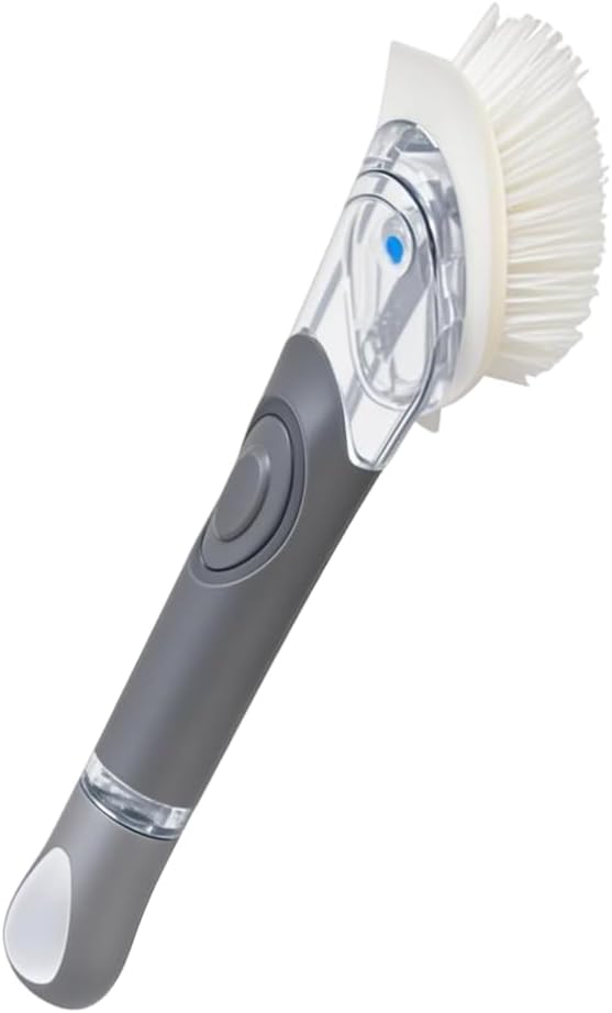 Detalle de CELOX Soap-Dispensing Dish Brush, Gray