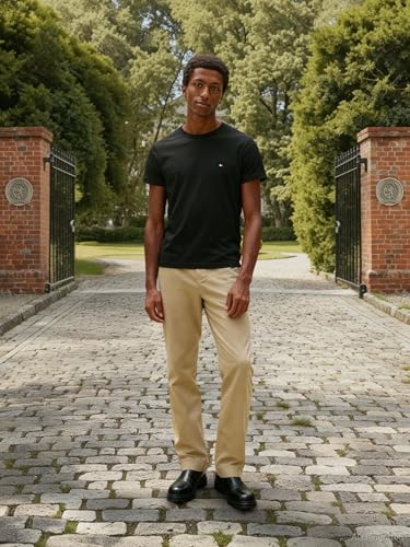 Thumbnail 6 de Tommy Hilfiger Herren T-Shirt Kurzarm Core Stretch Slim Fit – Schwarz, XL