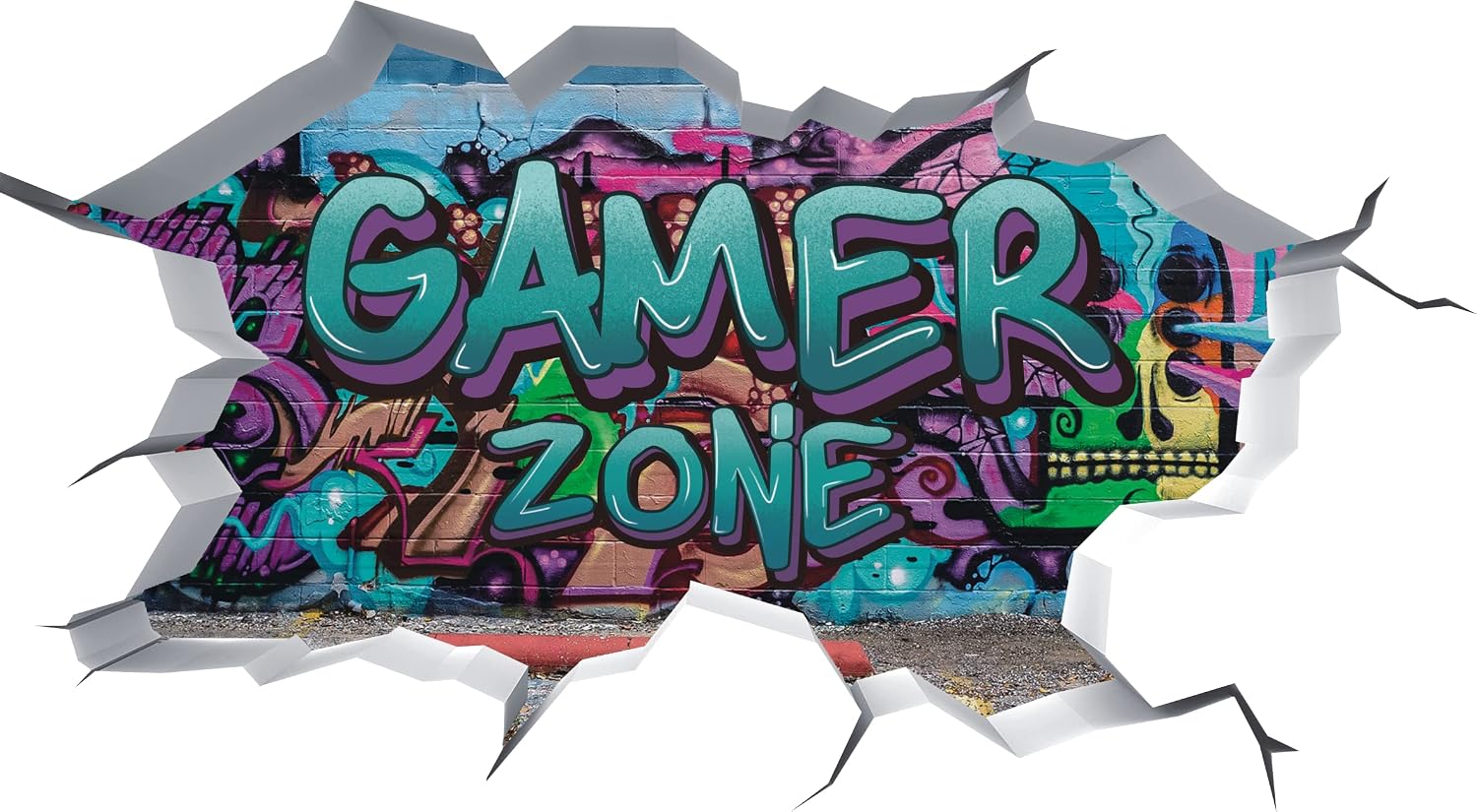 Detalle 2 de TOARTI 3D Game Wandaufkleber Gaming Wandbild