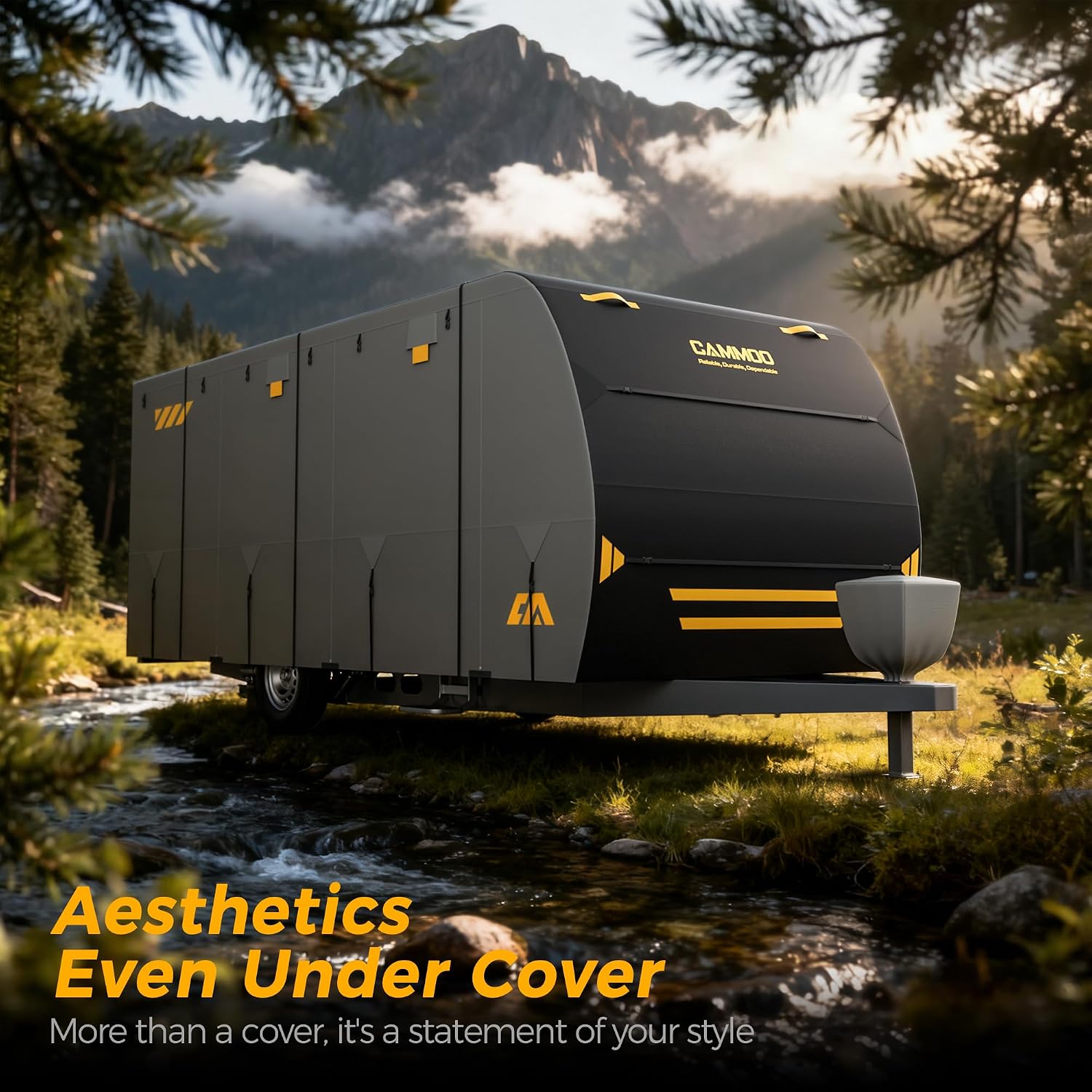 Thumbnail 4 de CAMMOO RV Cover for 24-27ft Travel Trailer — 9-Layer 180g Heavy Duty All-Weather Protection
