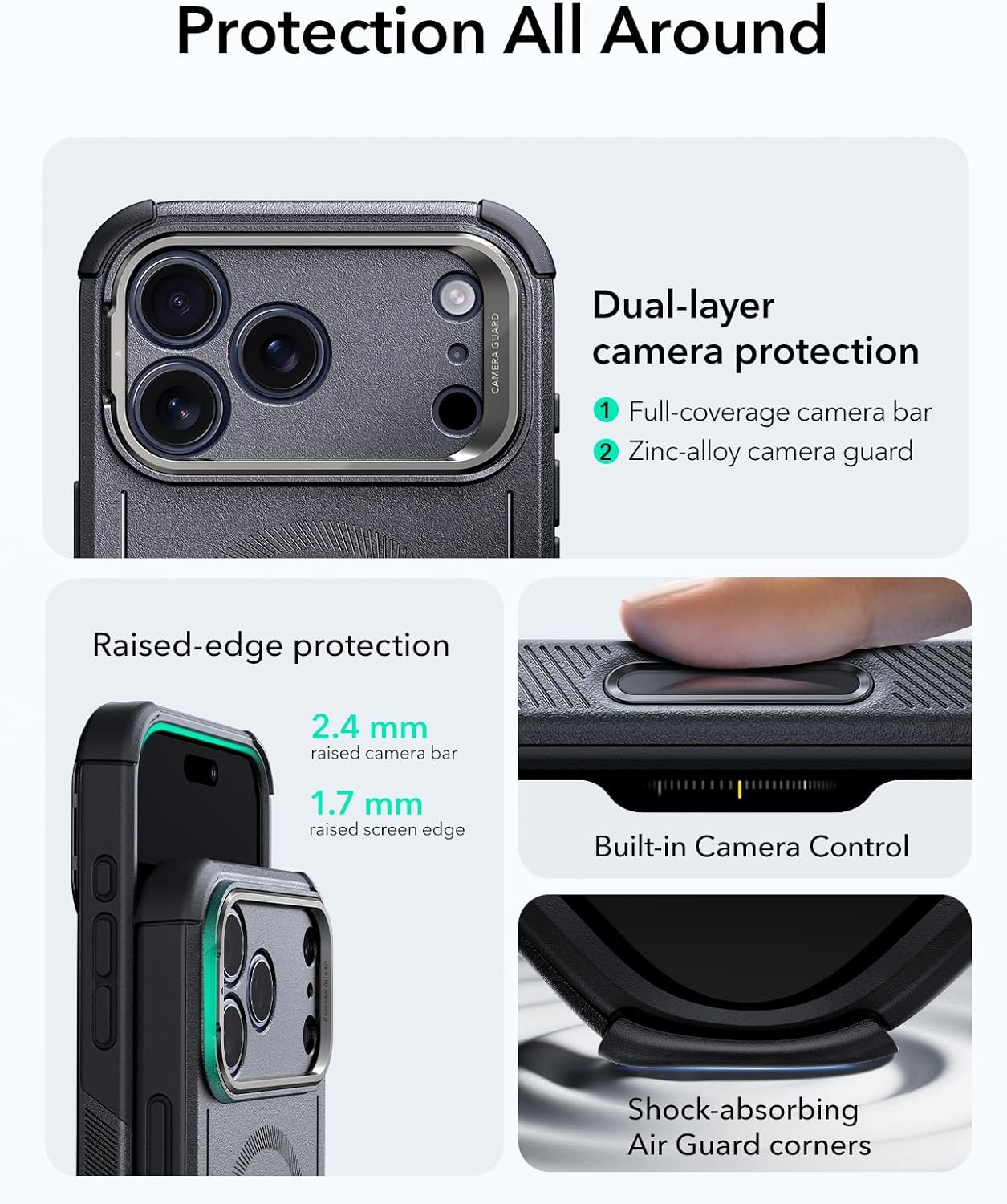 Detalle 2 de ESR iPhone 17 Pro Case with 7X Drop Protection