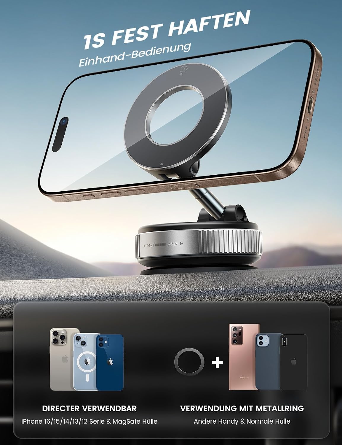 Thumbnail 5 de Lamicall Magnetische Handyhalterung Auto 360°
