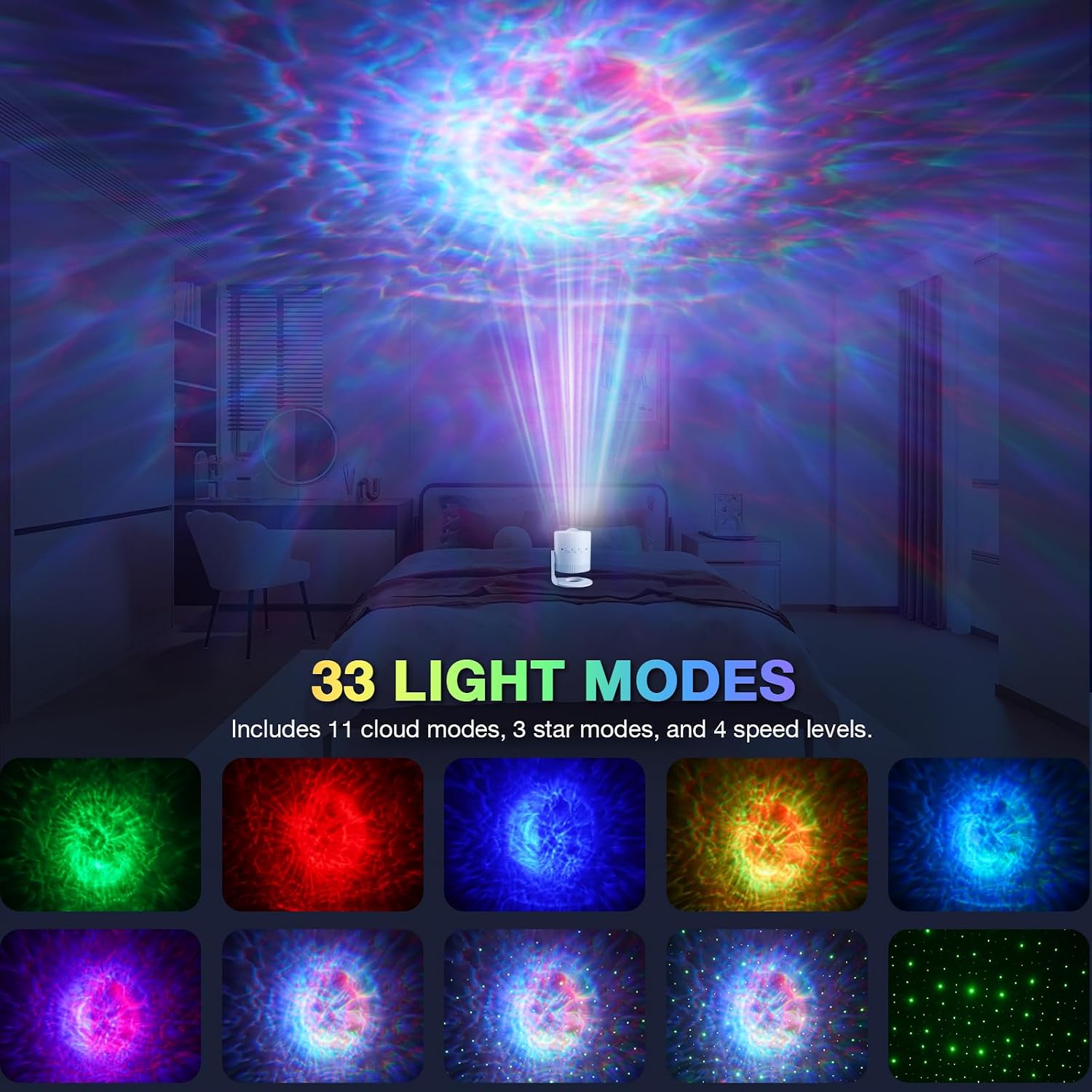 Thumbnail 1 de Sternenhimmel Projektor Galaxy LED