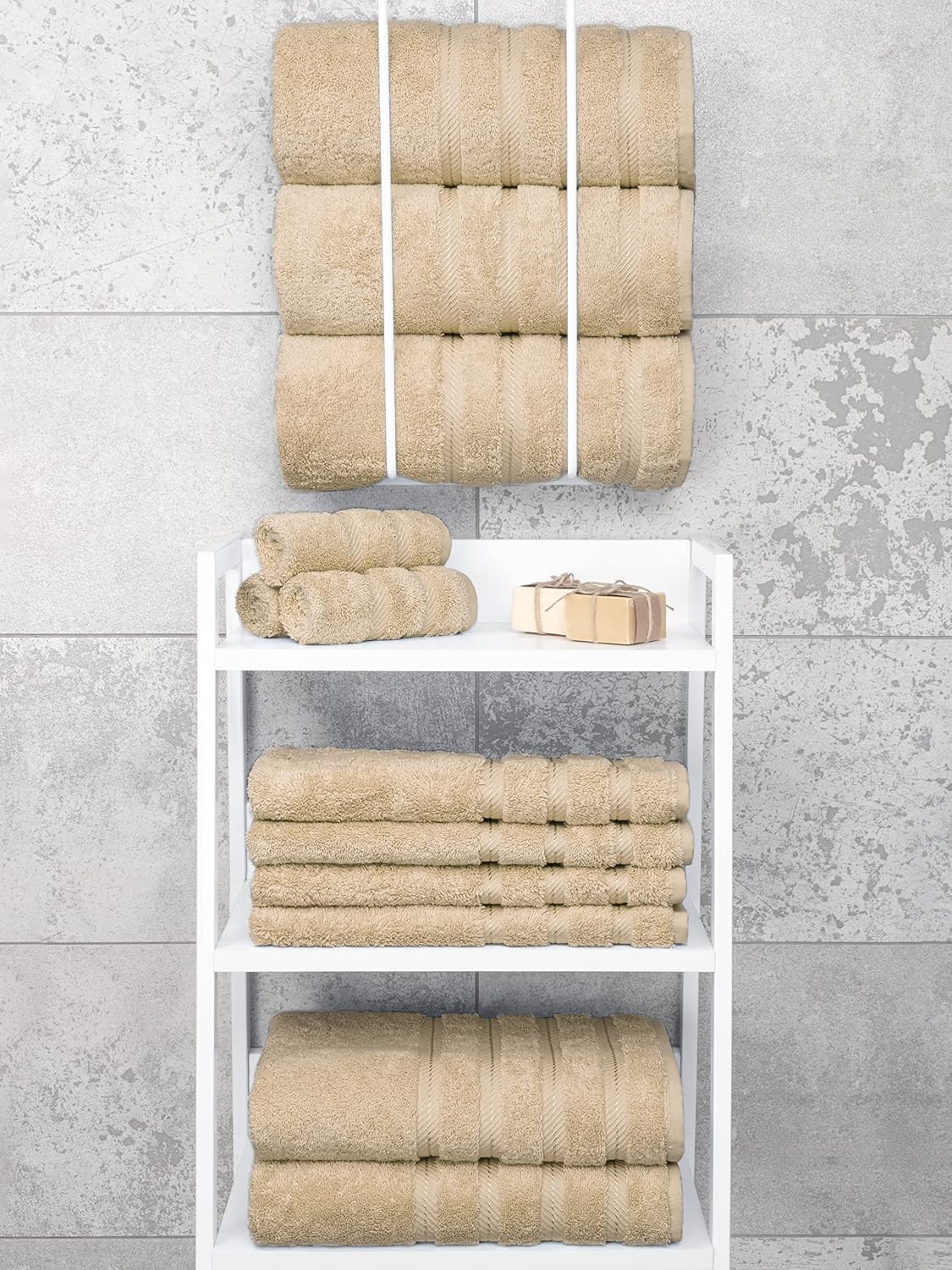 Thumbnail 6 de American Soft Linen Luxury 4-Piece 27x54 Bath Towel Set