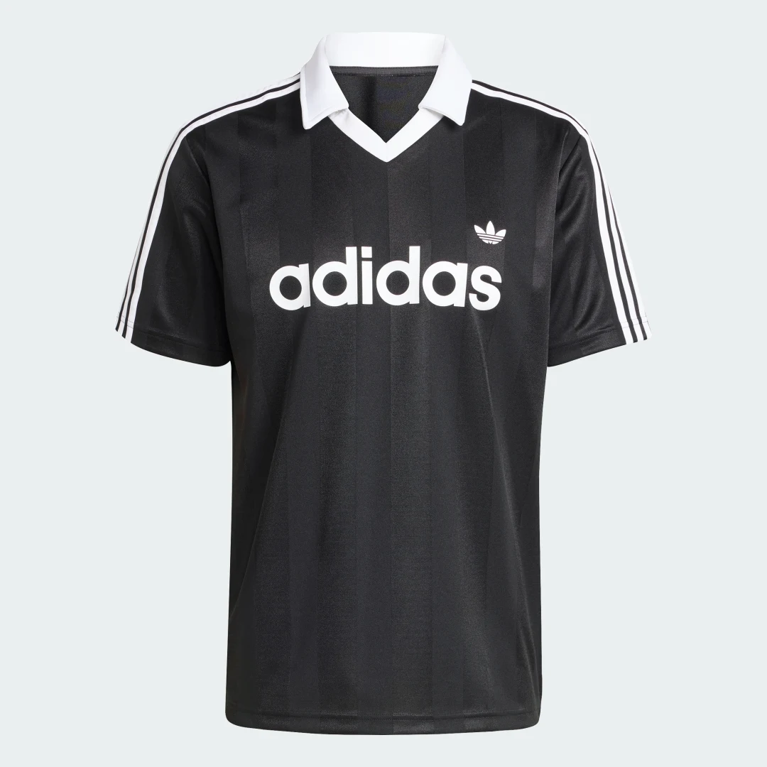 Detalle 2 de Camiseta técnica con cuello Archive Adidas negra