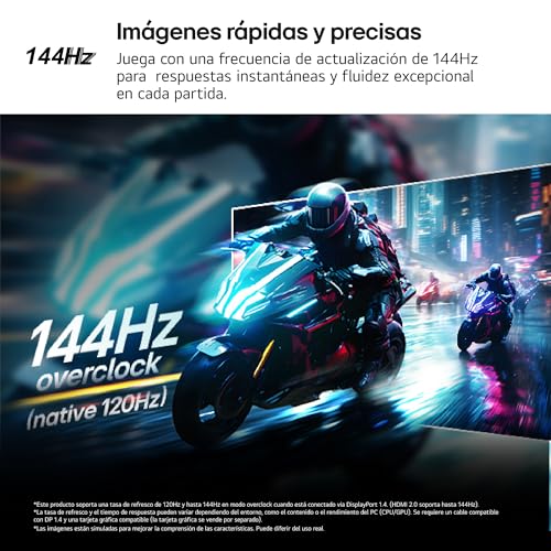 Thumbnail 3 de LG 24G411A-B: Monitor Gaming Ultragear de 23,8" con IPS, 144 Hz y ajuste de altura