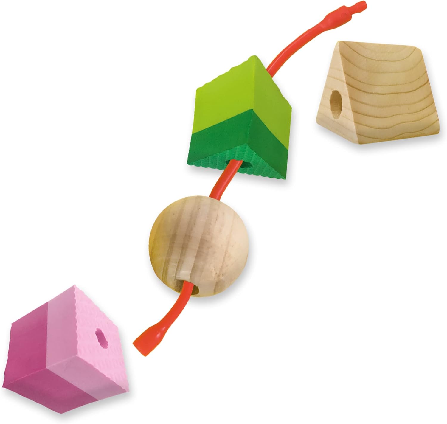 Detalle de SES Creative Sensorik Perlen 13102 – Babyspielzeug aus Holz, Made in Holland