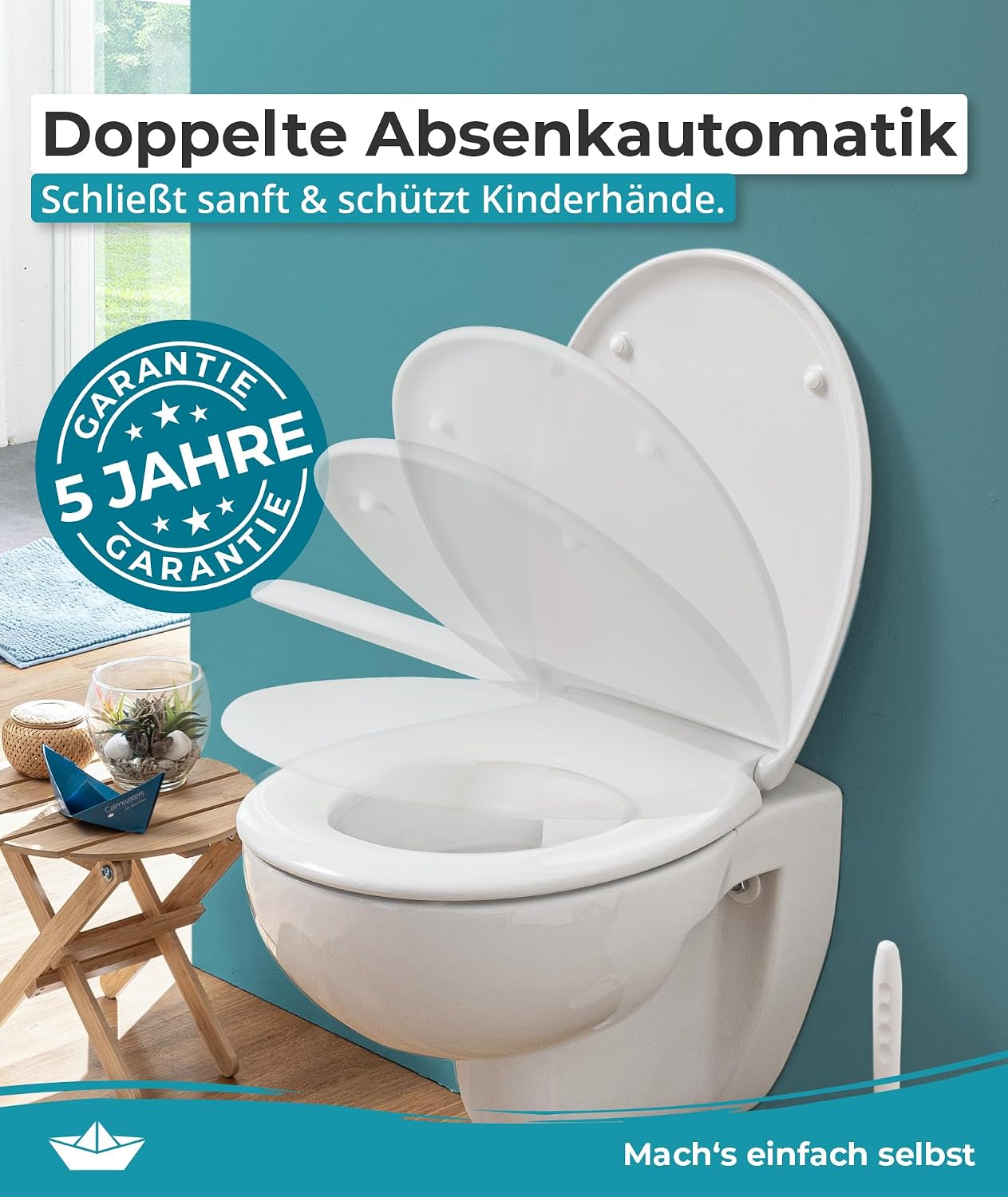 Detalle de Calmwaters Toilettendeckel 250 kg 🚽
