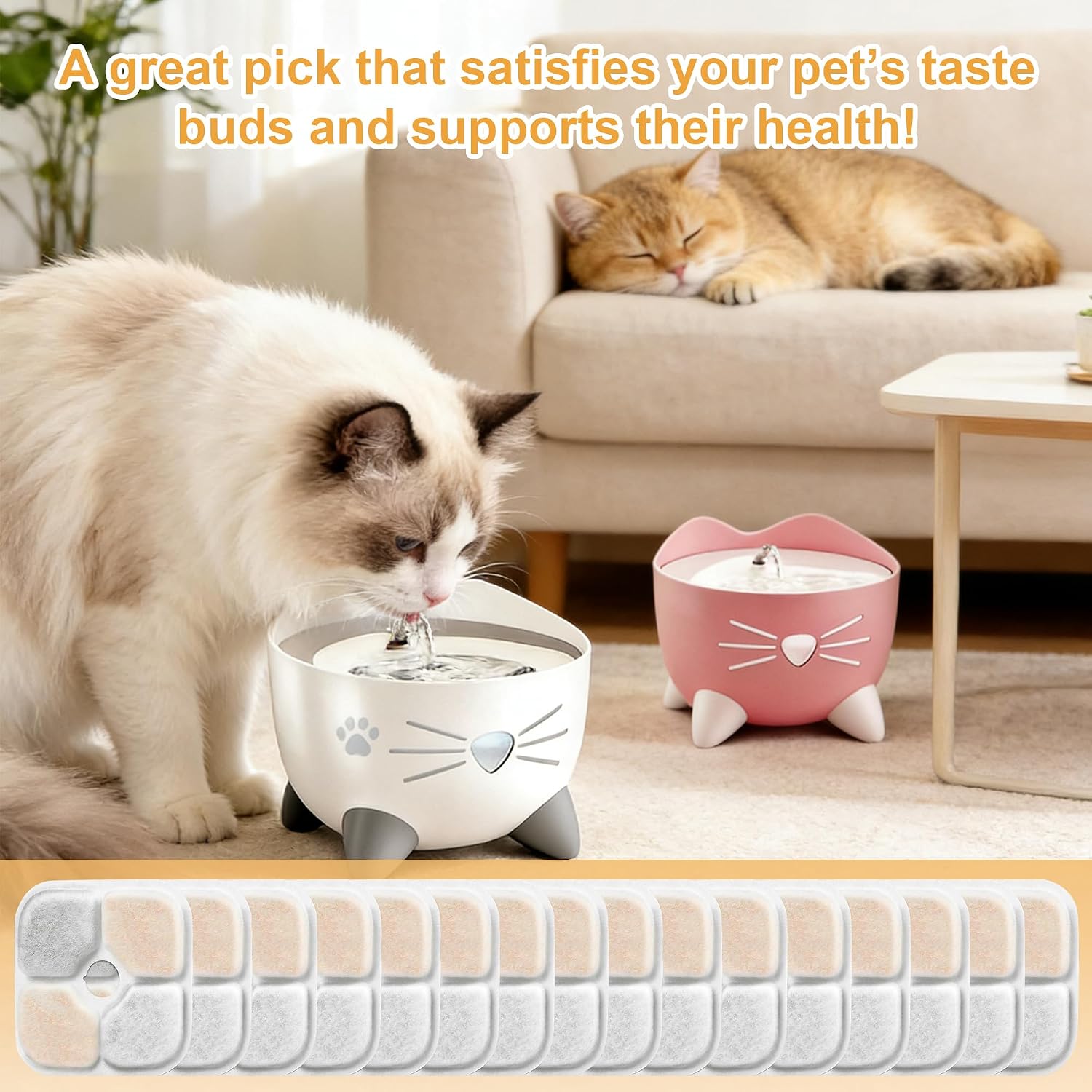 Thumbnail 6 de 16 filtri fontanella per gatti Catit Pixi 2,5 L – Tripla filtrazione e accessori incluso