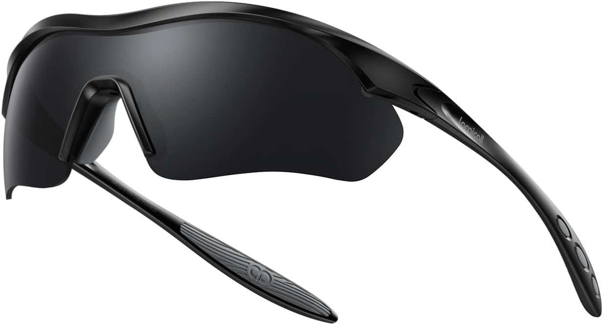 Detalle de Lamicall Fahrradbrille Herren – Multifunktionale Sport-Sonnenbrille mit UV400, 22g TR-90 Leichtbau