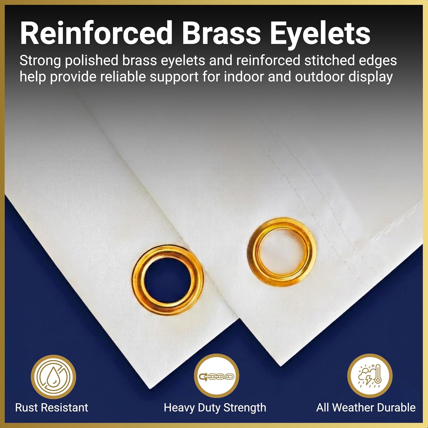 Thumbnail 5 de Scotland St Andrew’s Saltire Flag 8ft x 5ft with Brass Eyelets – Large Polyester Banner for Outdoor & Indoor Support