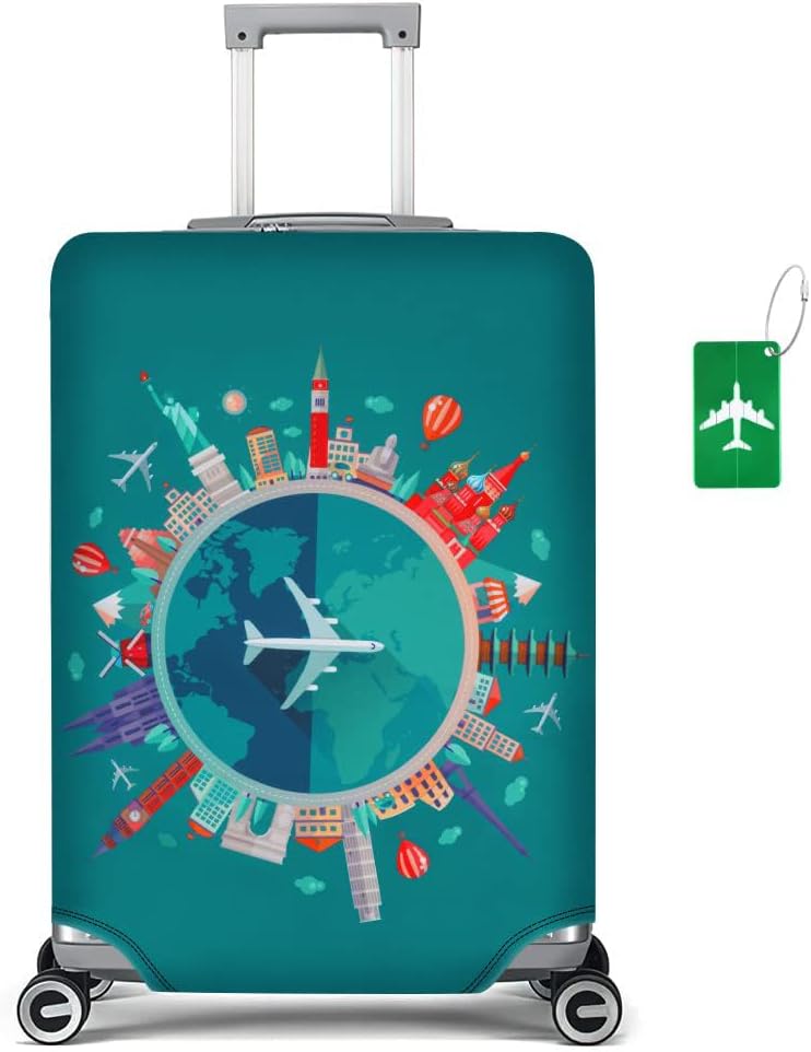 Housse de valise élastique flintronic avec sangle et ouverture pour poignées