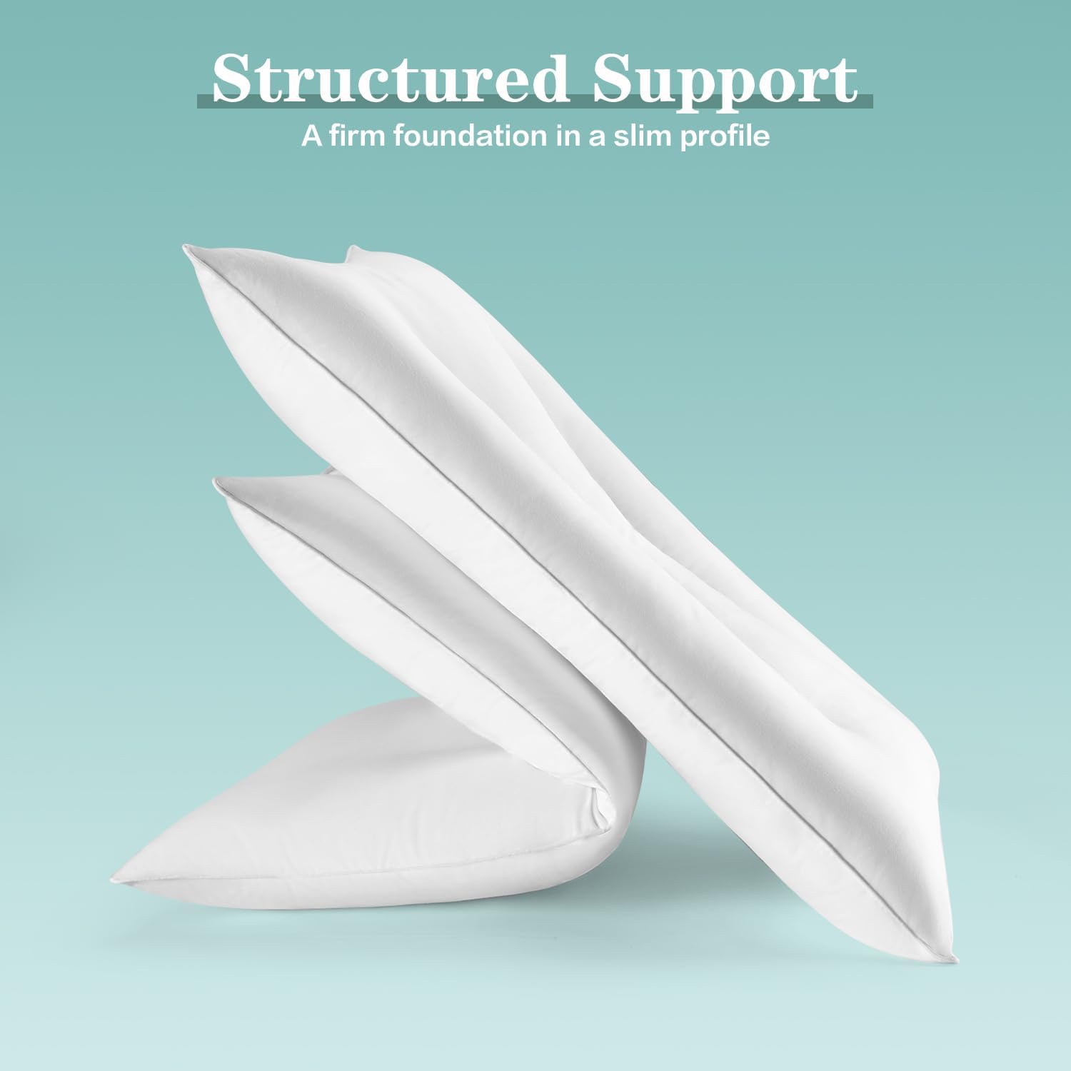 Thumbnail 4 de SofGlowly Ultra Thin Pillow, 2.75-Inch Low-Loft Down-Alternative Pillow