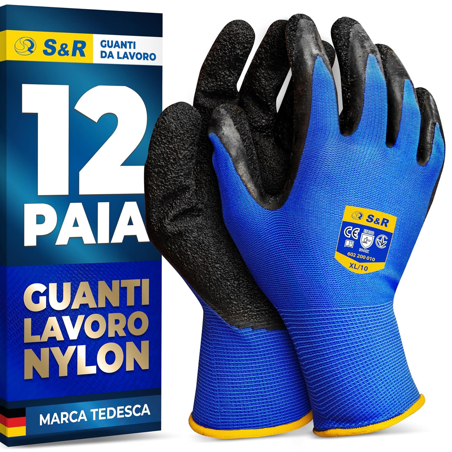 S&R Guanti da Lavoro Taglia 10 12 paia 🧤