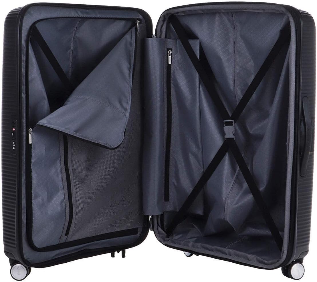 Detalle de American Tourister Soundbox hard shell spinner suitcase 77 cm (Large) with TSA lock, expandable capacity