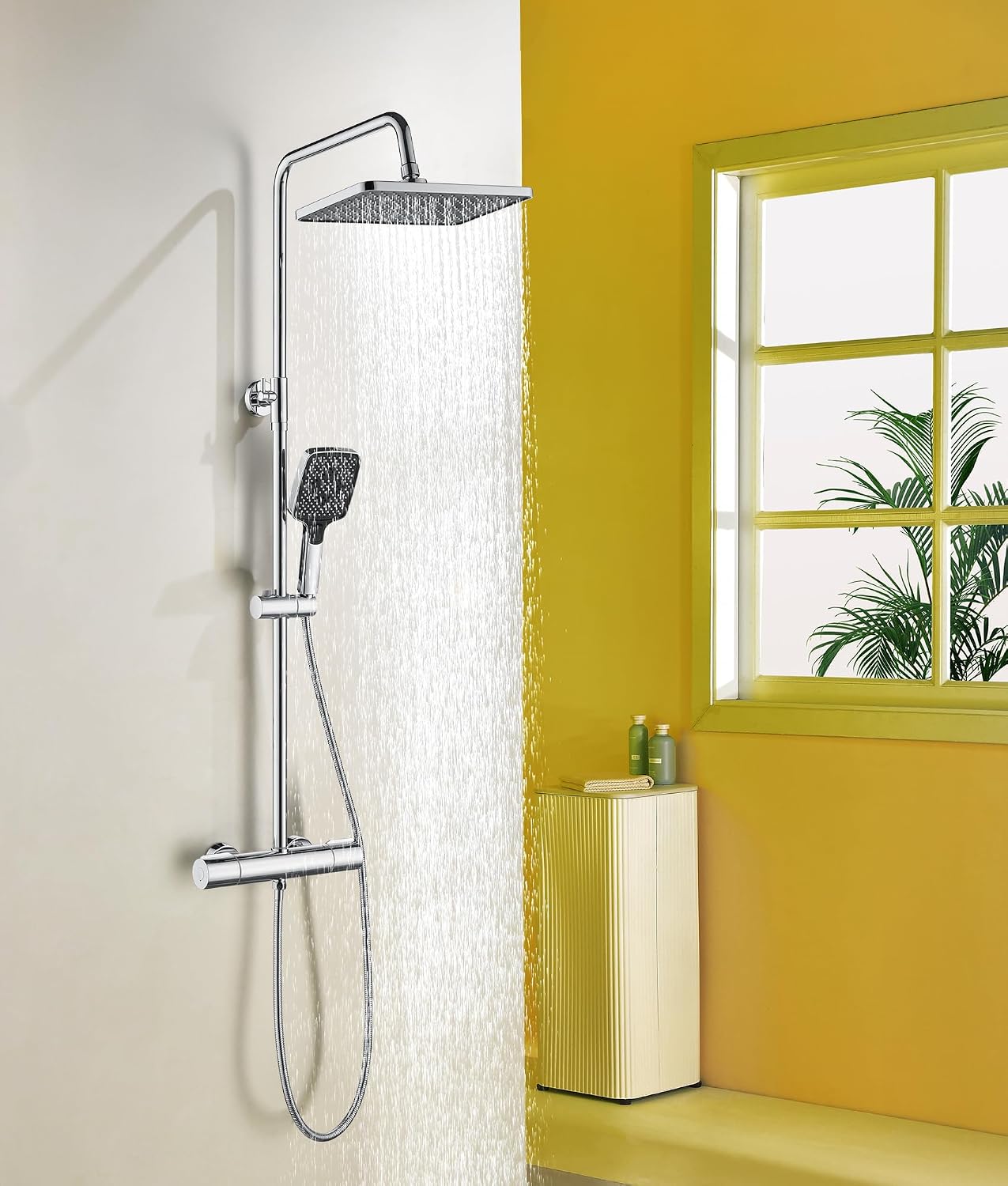 Detalle de Duschsystem mit Thermostat 88–125 cm