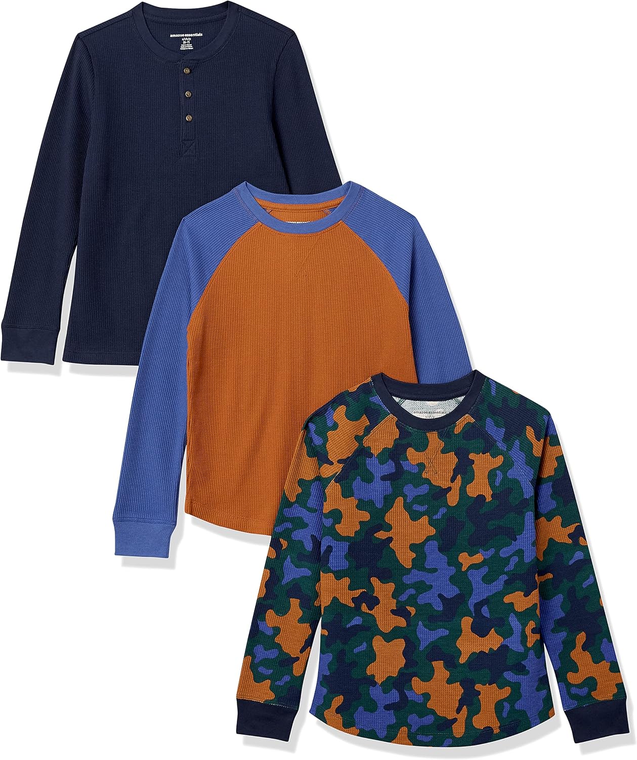 Thumbnail 6 de Amazon Essentials Jungen Langärmeliges Thermo-T-Shirt aus gestrickter Thermobaumwolle