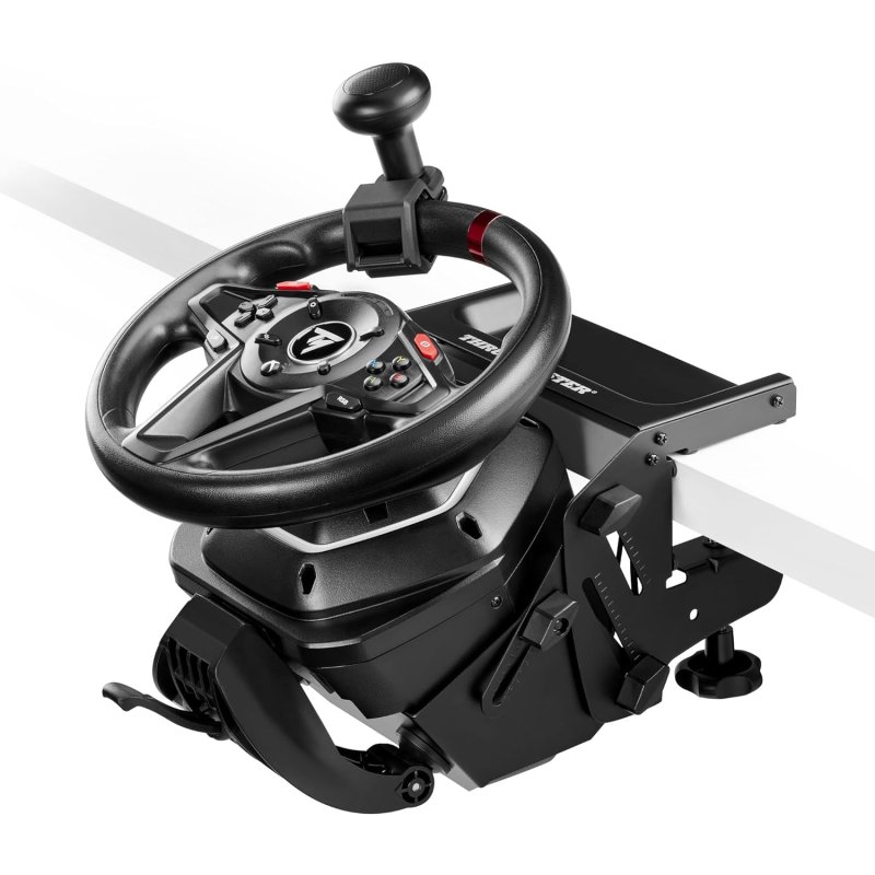 Detalle de Thrustmaster T128 SimTask Pack: volante y pedales para Xbox/PC con soporte SimTask