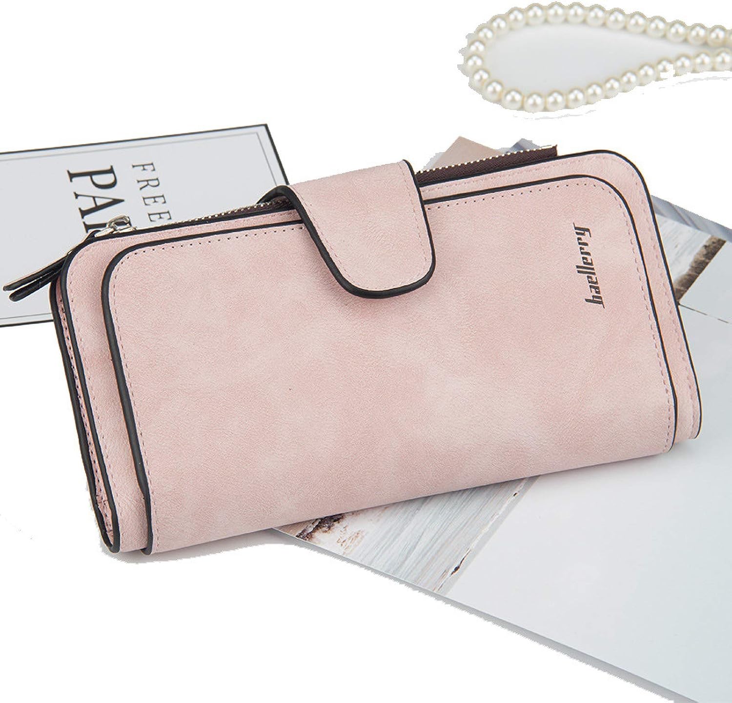 Thumbnail 3 de ZhengYue RFID Blocking Ladies Purse: Soft PU Leather Wallet with 16 Card Slots