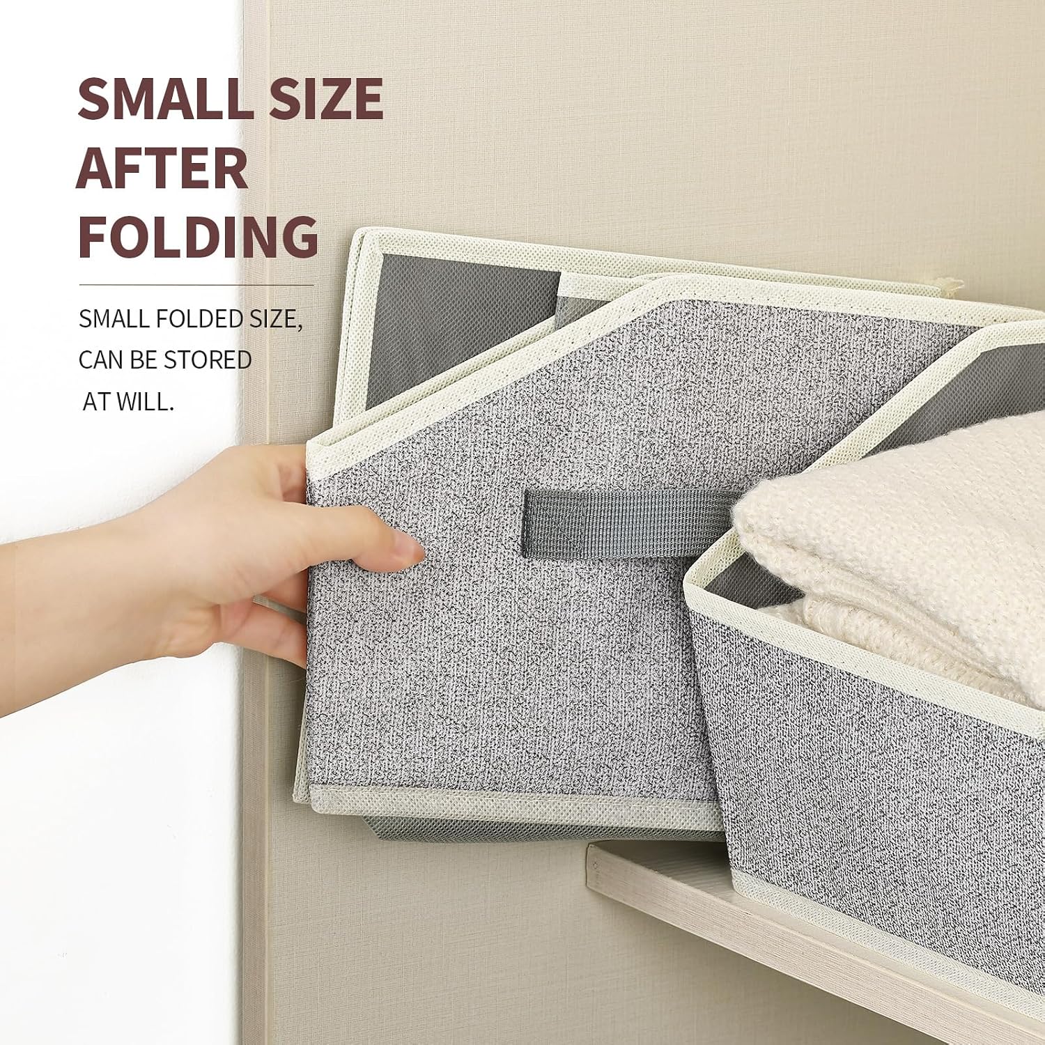 Detalle 2 de Homsorout Closet Organizer Bins 6 Pack
