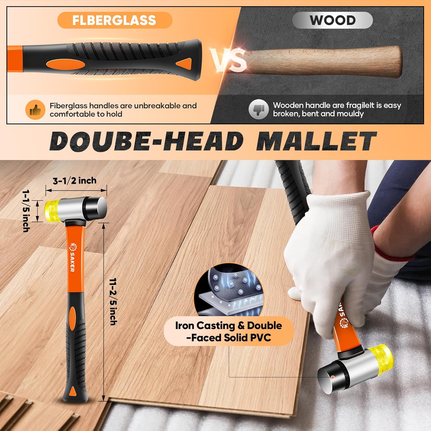 Thumbnail 3 de Saker wood flooring installation kit 63-piece