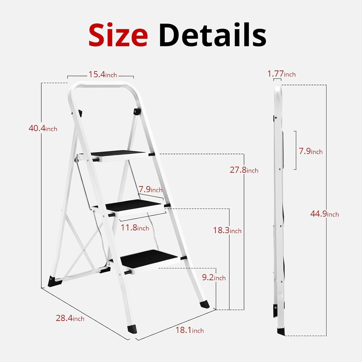 Detalle 2 de HBTower 3-Step Ladder