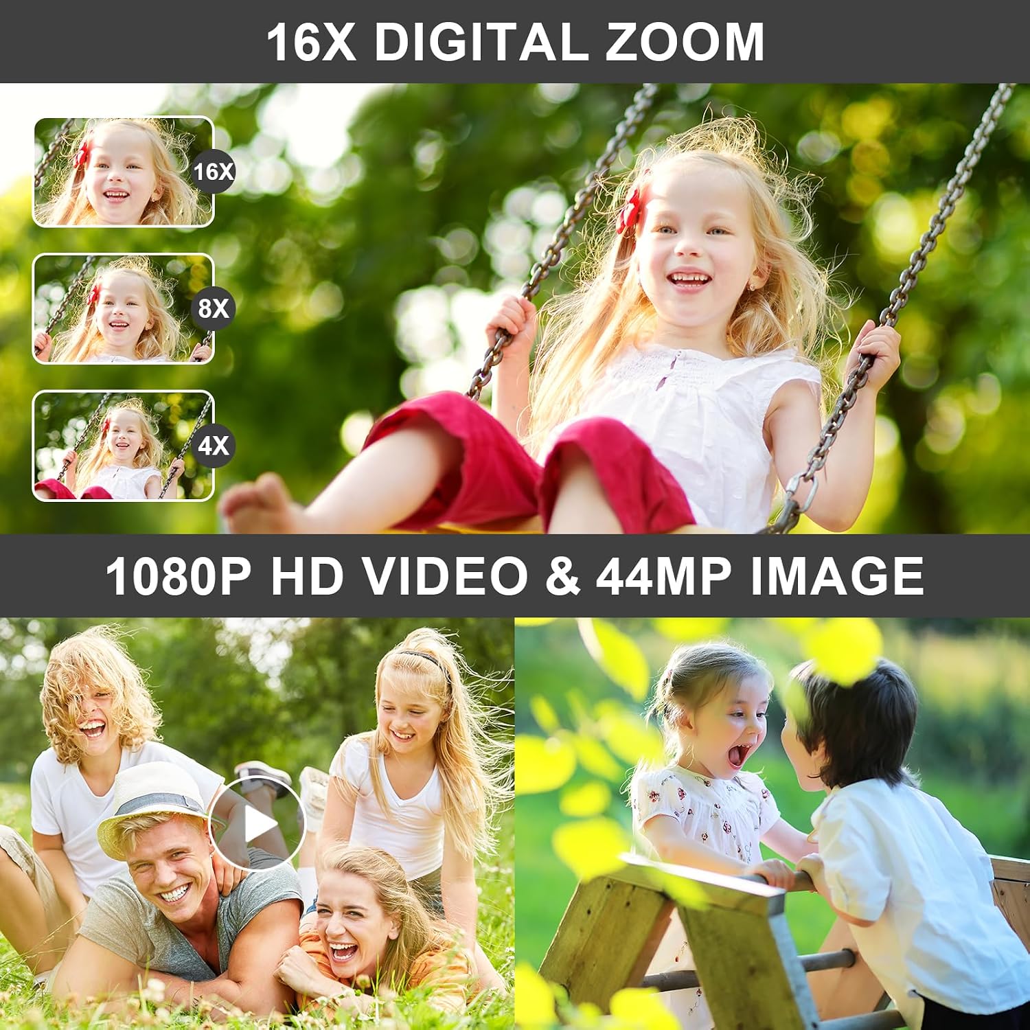 Thumbnail 1 de Digital Camera 44MP 1080P compact vlogging