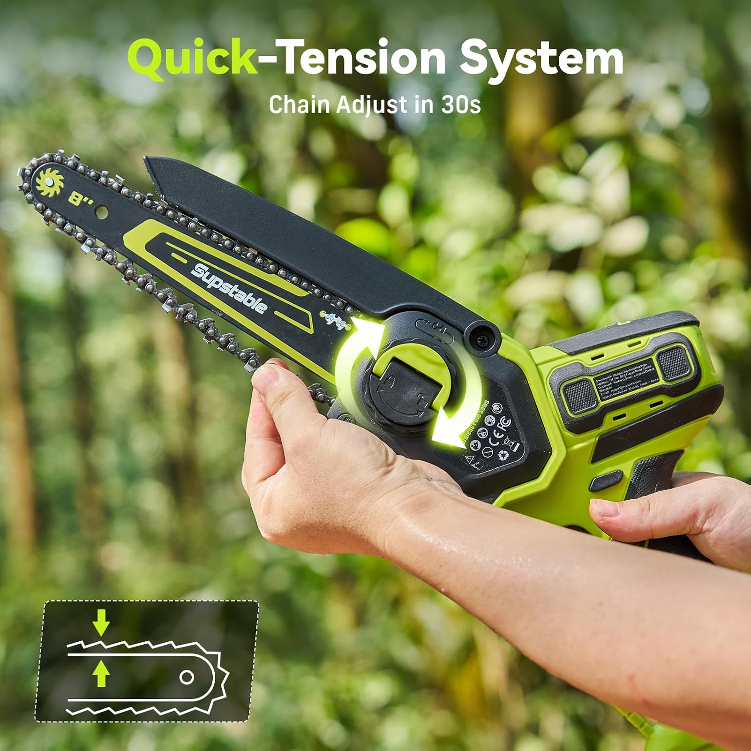 Thumbnail 6 de Supstable S5 Sky Cordless Pole Saw and Mini Chainsaw, 6- and 8-Inch Bars