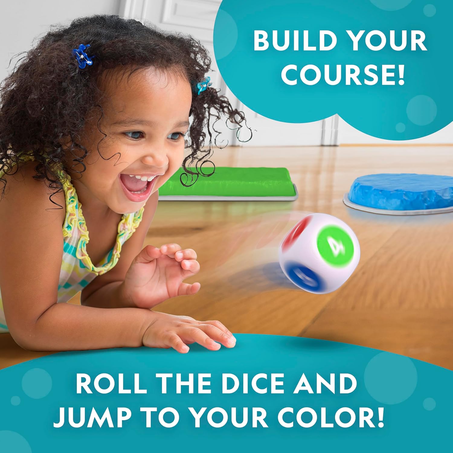Detalle de National Geographic Kids Stepping Stones & Balance Beams – 12-Piece Obstacle Course for Ages 3+