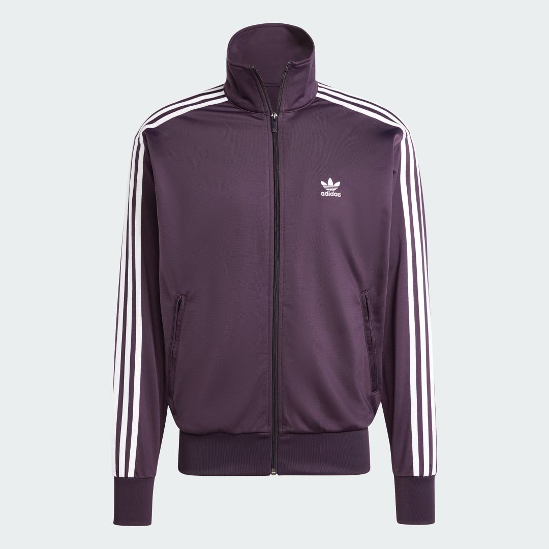 Detalle de Chaqueta Firebird Adicolor Classics de Adidas — color Violeta