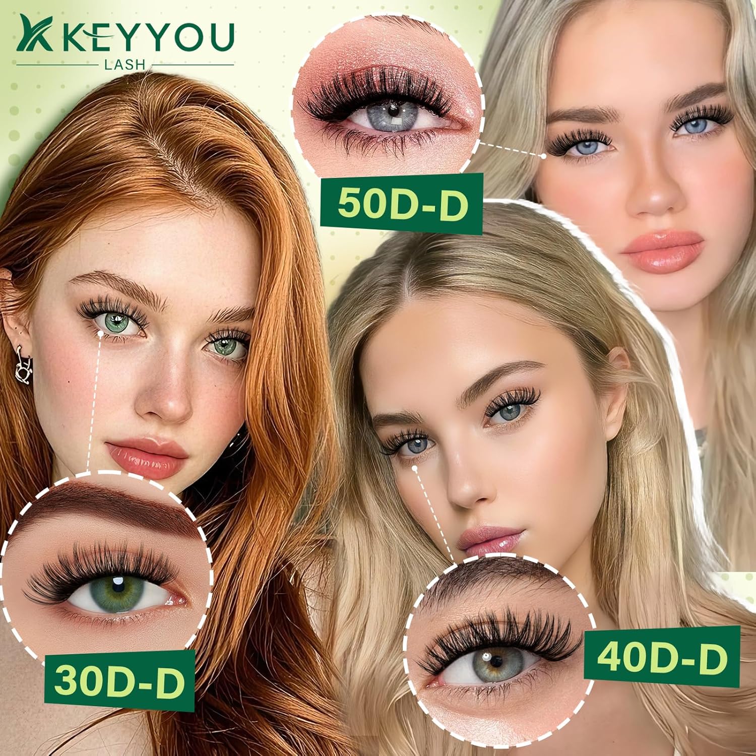 Thumbnail 2 de KEYYOU Lash Extension Kit 300pcs DIY