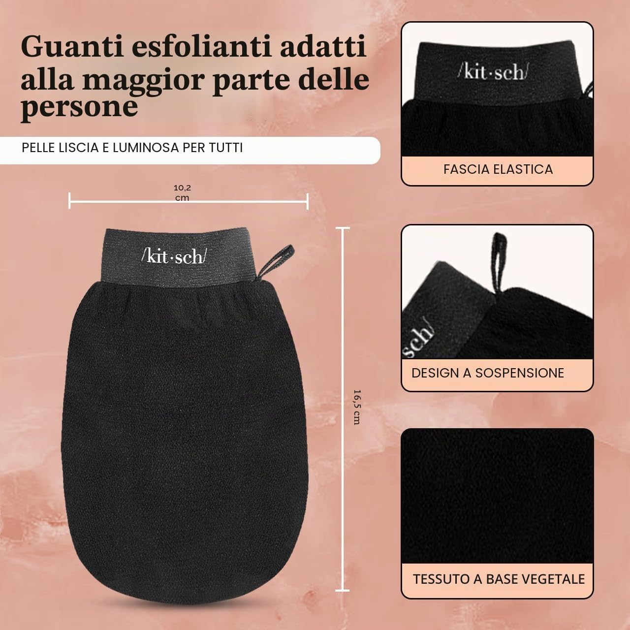 Thumbnail 6 de Kitsch Guanto Esfoliante Coreano – Guanto Scrubber per Doccia e Bagno, Pelle Liscia e Rigenerata