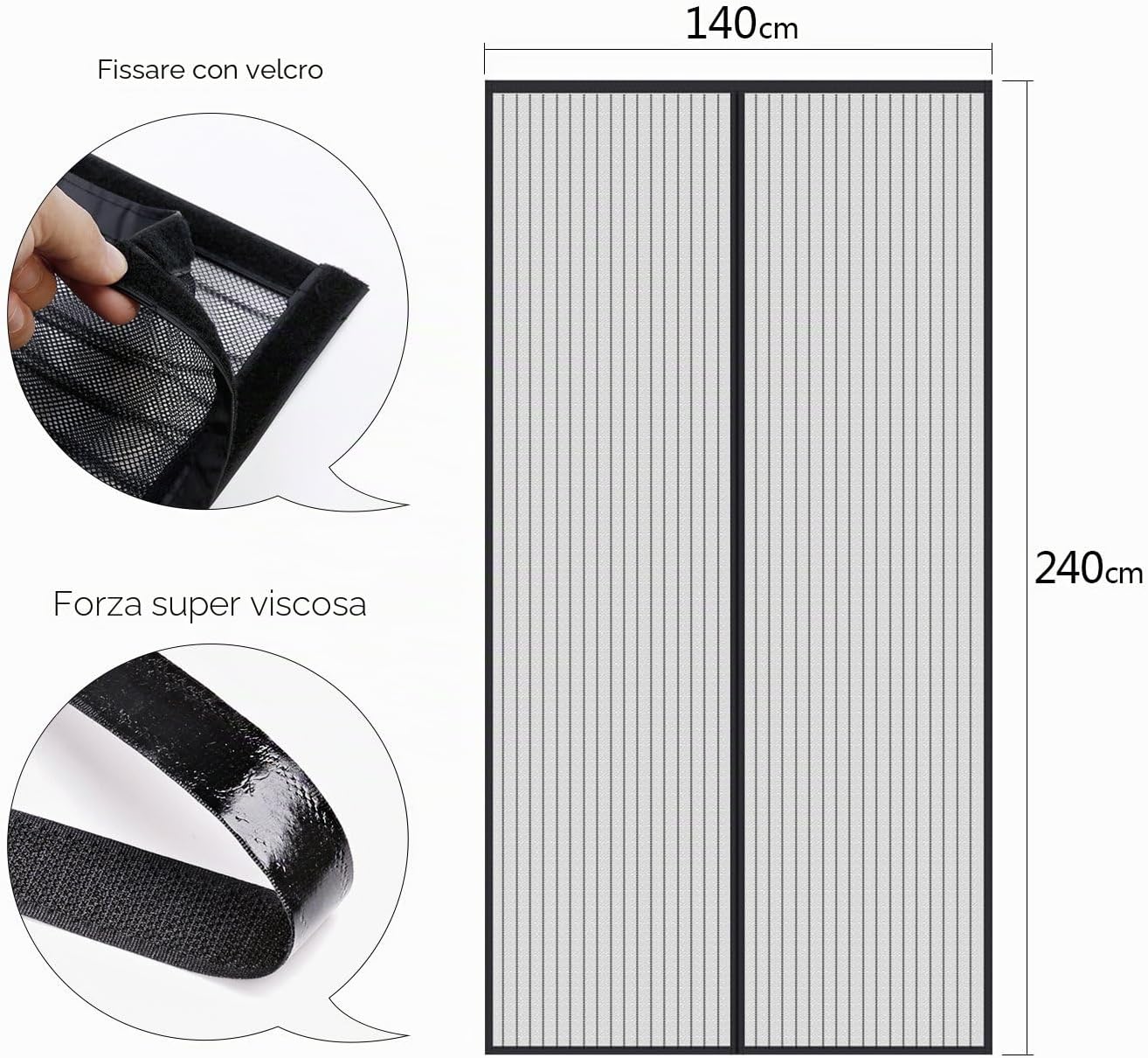 Thumbnail 4 de MYCARBON Zanzariera Magnetica 140x240cm