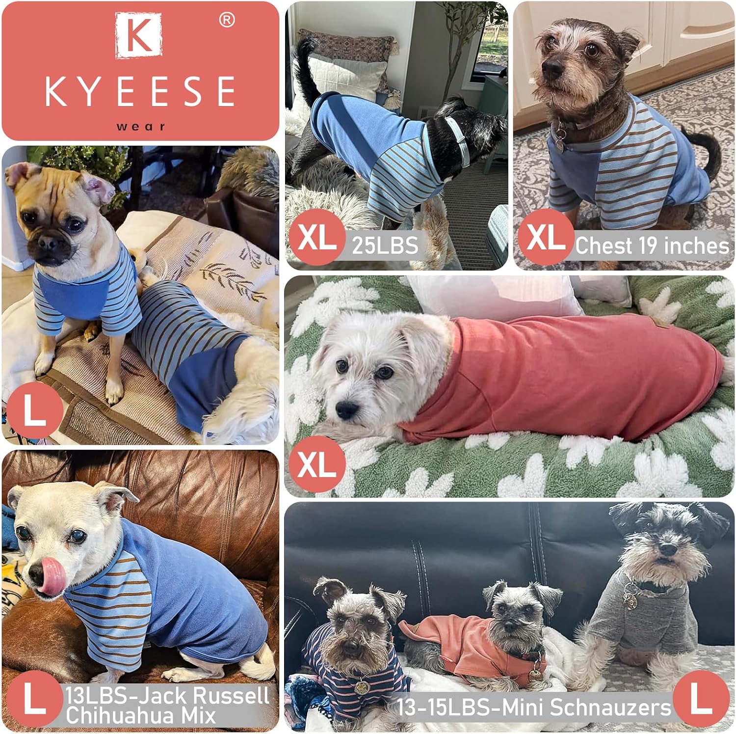 Thumbnail 4 de KYEESE 3Pack Dog Sweater Pullover 3-pack