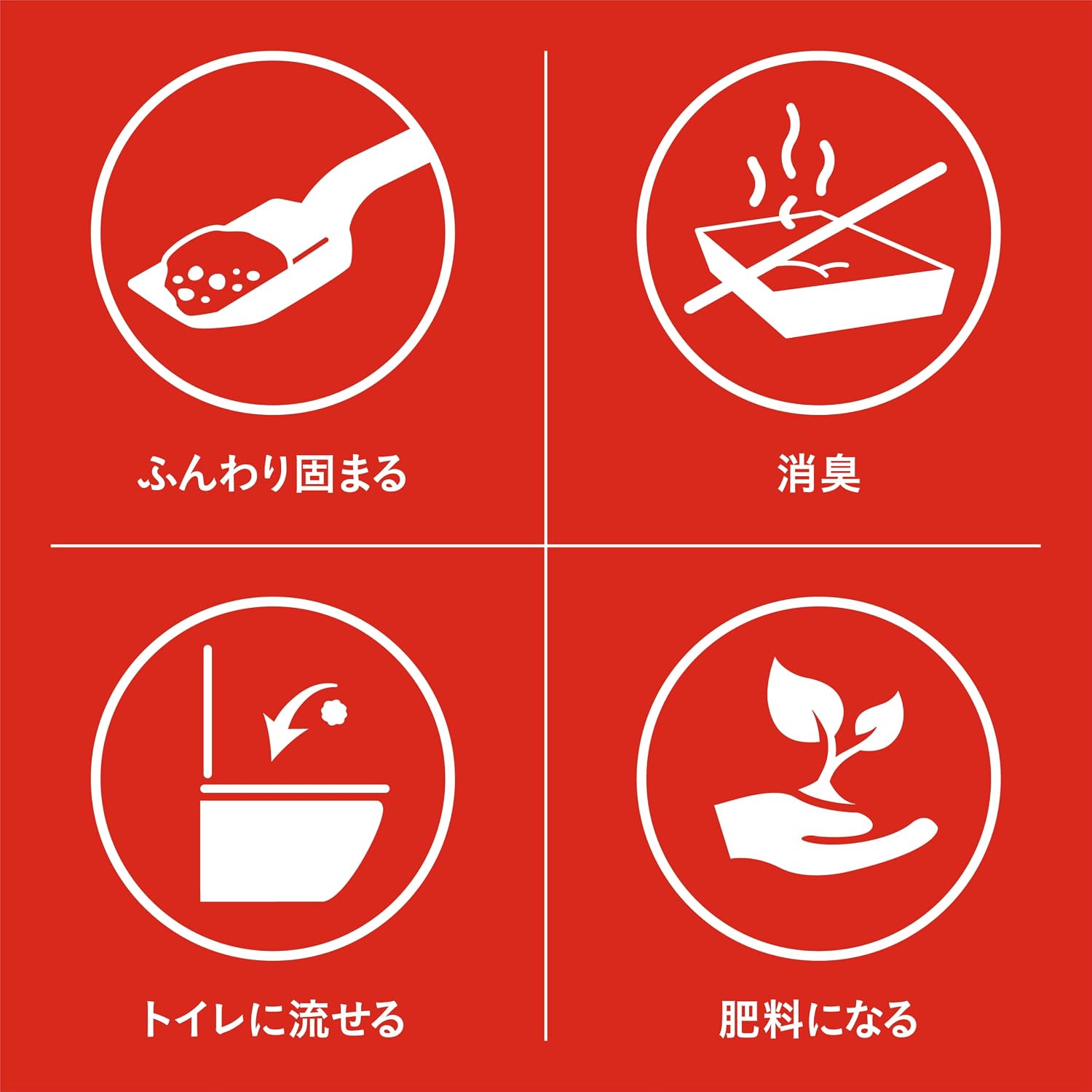 Detalle de Cat's Best キャッツベスト オリジナル 30L 固まる木の猫砂 針葉樹・植物性凝固剤