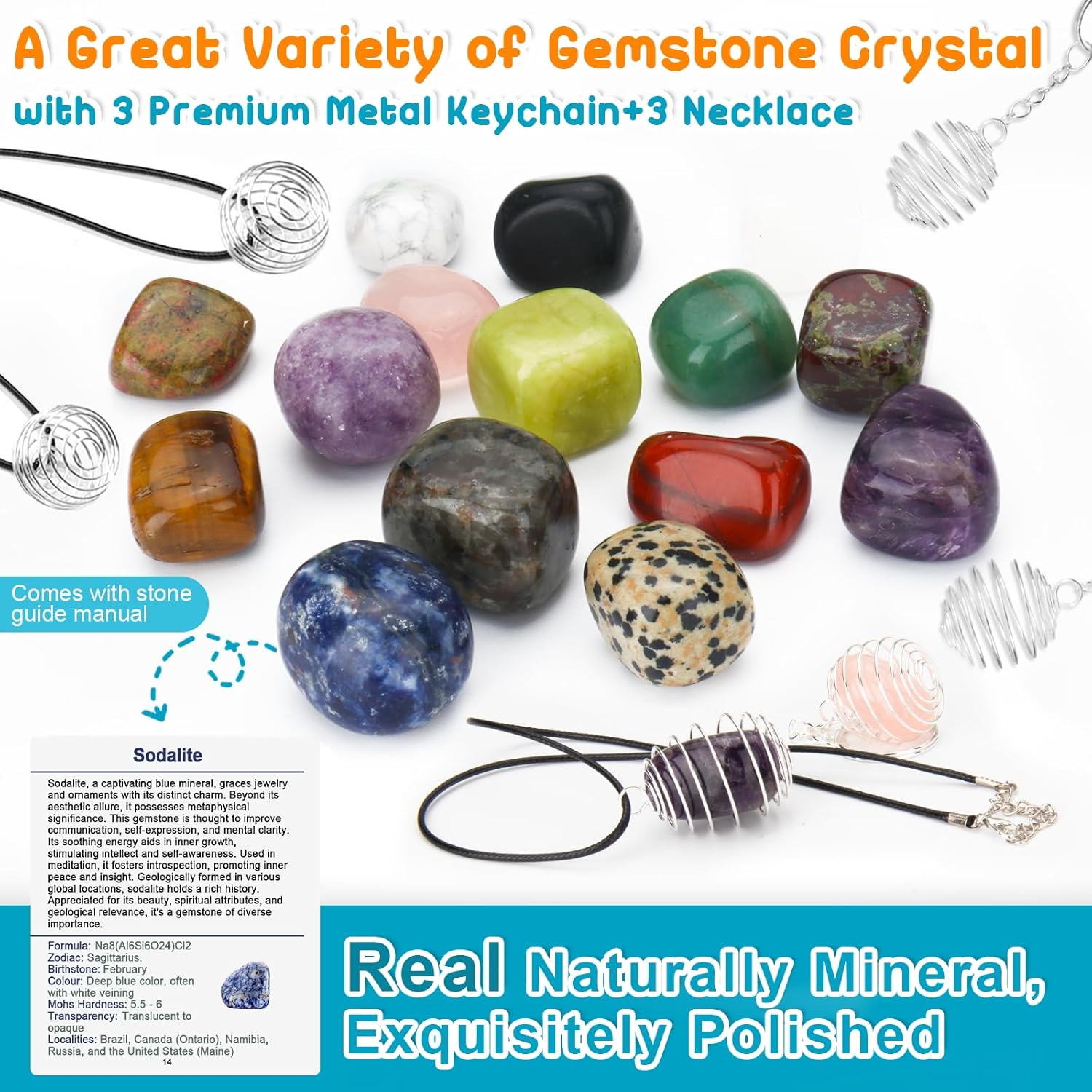 Thumbnail 1 de Ludmila 15-Piece Prefilled Easter Eggs with Gemstone Crystals (Filled Eggs, Egg Hunt & Basket Stuffers)