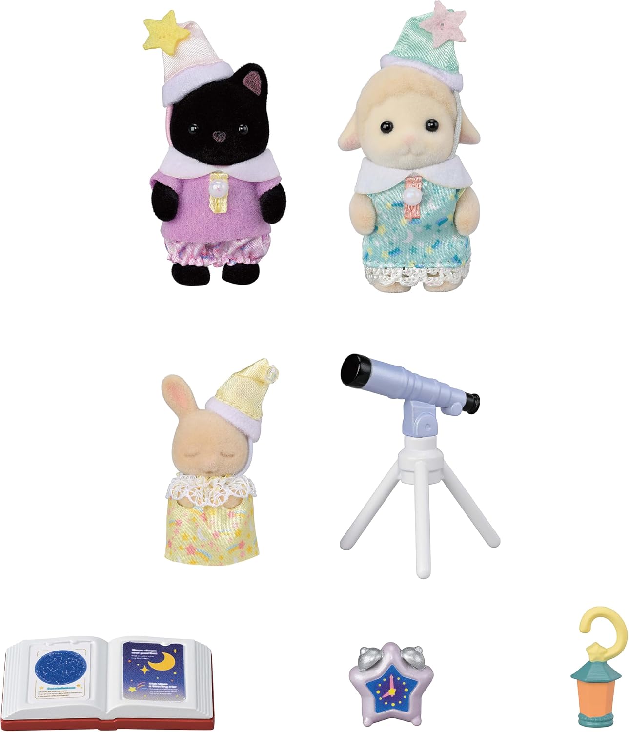 Detalle 1 de Sylvanian Families 5750 Amici dell’Asilo – Trio Pigiama Party