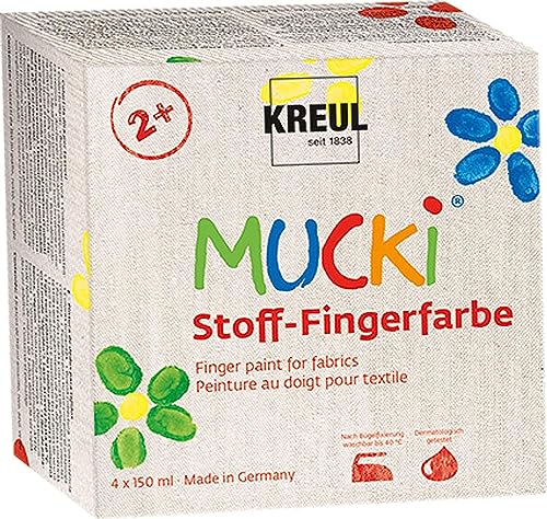 Imagen de KREUL 28400 - Mucki 4 Botes de Pintura Textil Vegana 🎨 en OfertitasTOP