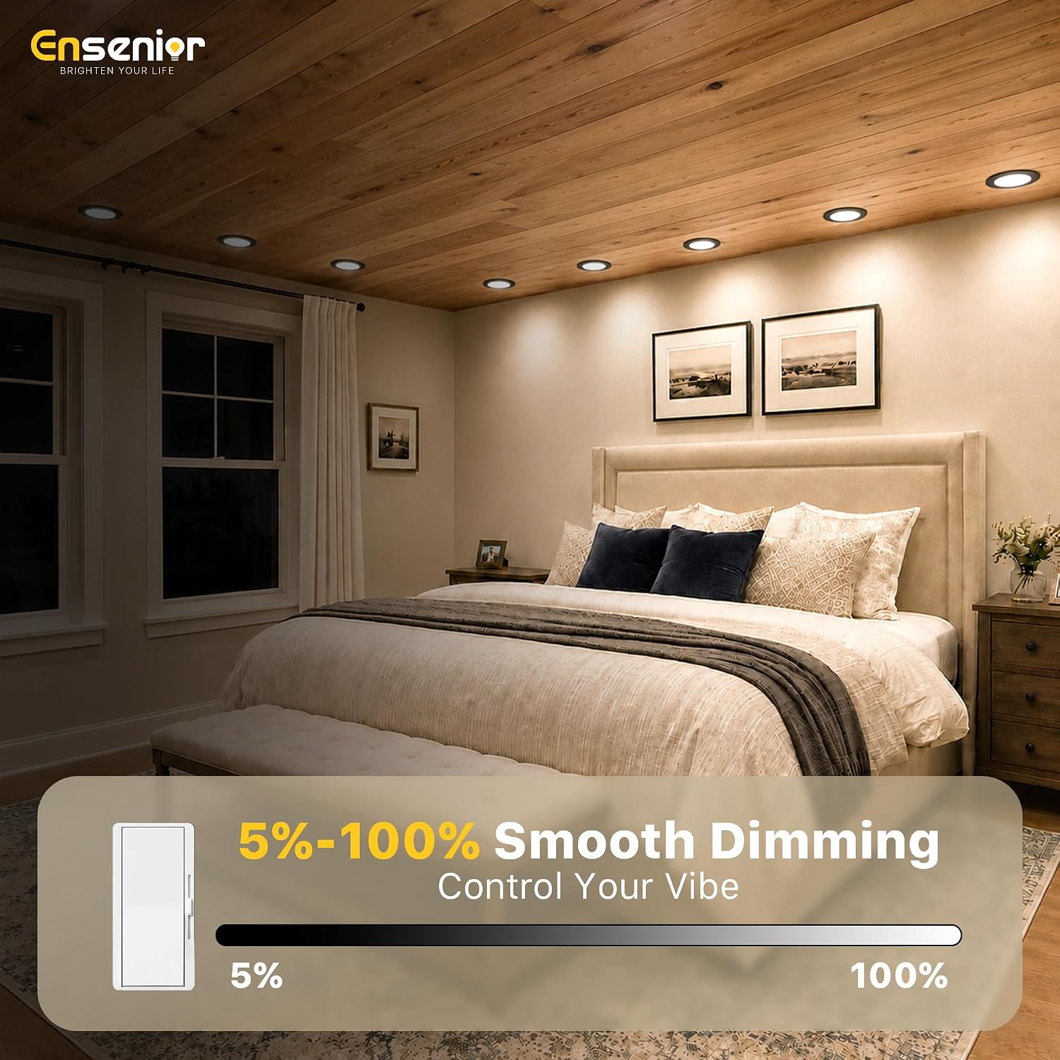 Detalle de Ensenior Recessed LED Lights 6-Inch