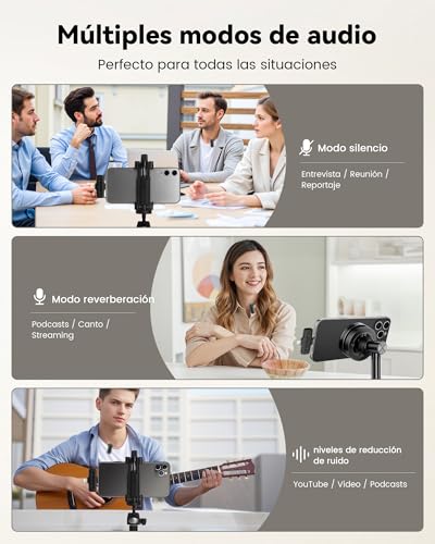Thumbnail 7 de CZOCPOS 2 Micrófonos Inalámbricos para Phone y Android con Estuche de Carga