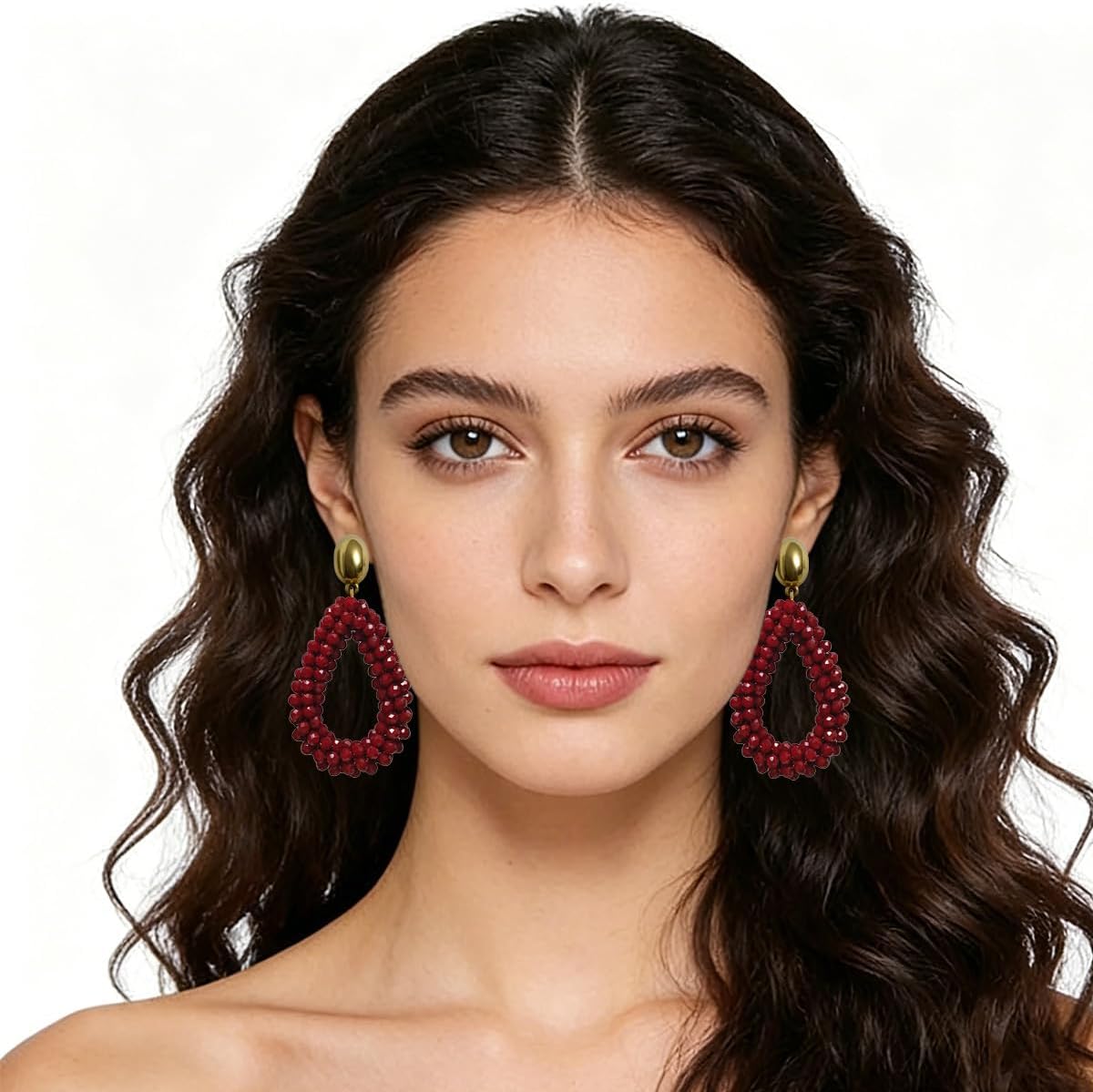 Detalle 1 de Bohemian Ohrringe 14 g Kristallhänge für Damen