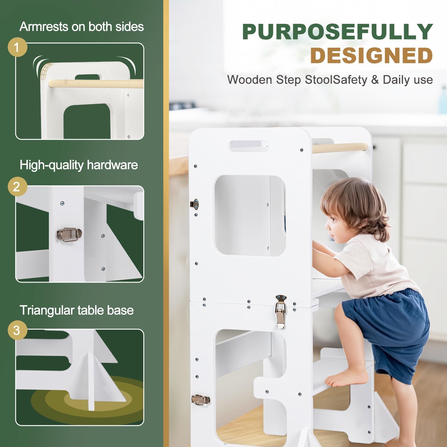 Detalle 2 de labebe Torre montessoriana 3‑in‑1 per bambini