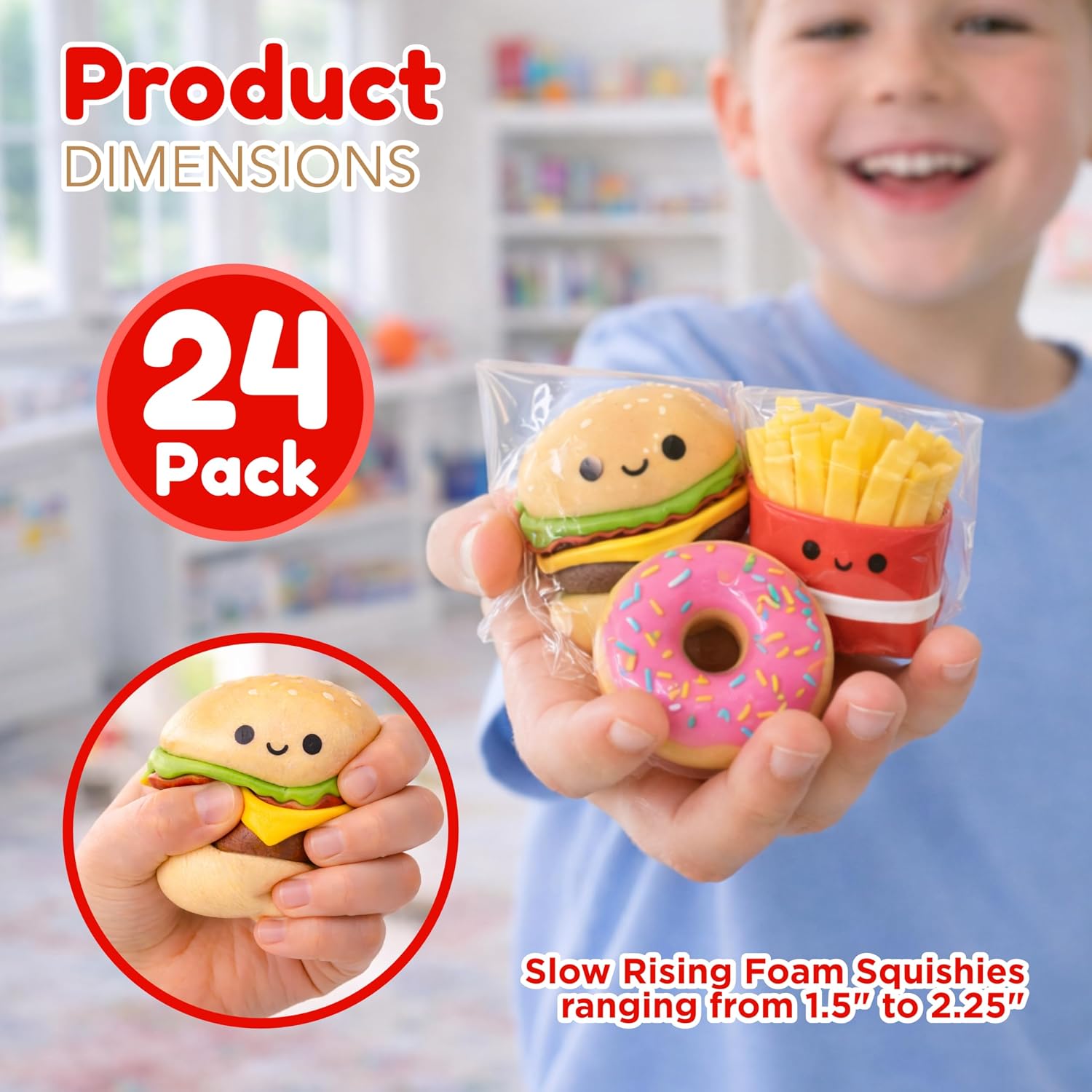 Detalle 2 de 4E's Novelty Squishy Toys, 1.5–2.25-Inch