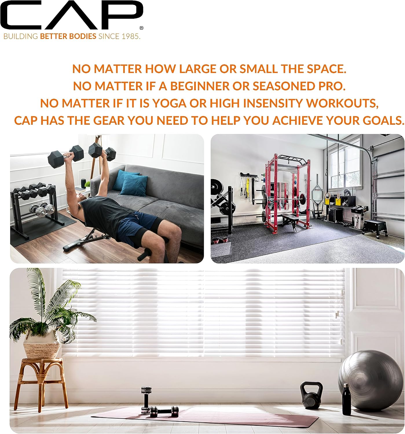 Thumbnail 5 de CAP 150 LB Coated Hex Dumbbell Set ⚙