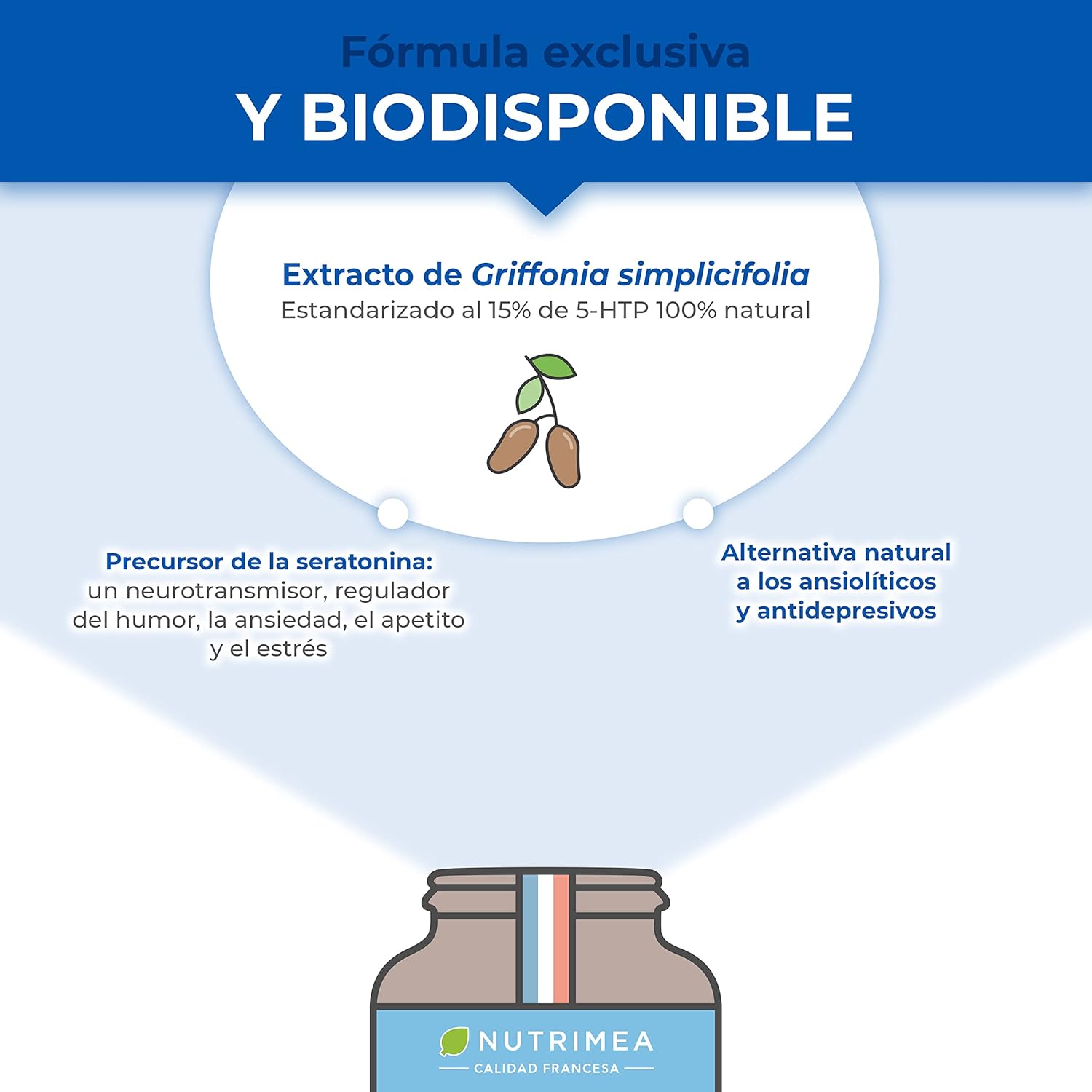 Thumbnail 3 de Nutrimea Griffonia Simplicifolia | Sueño y Bienestar 🌿 90 Cápsulas