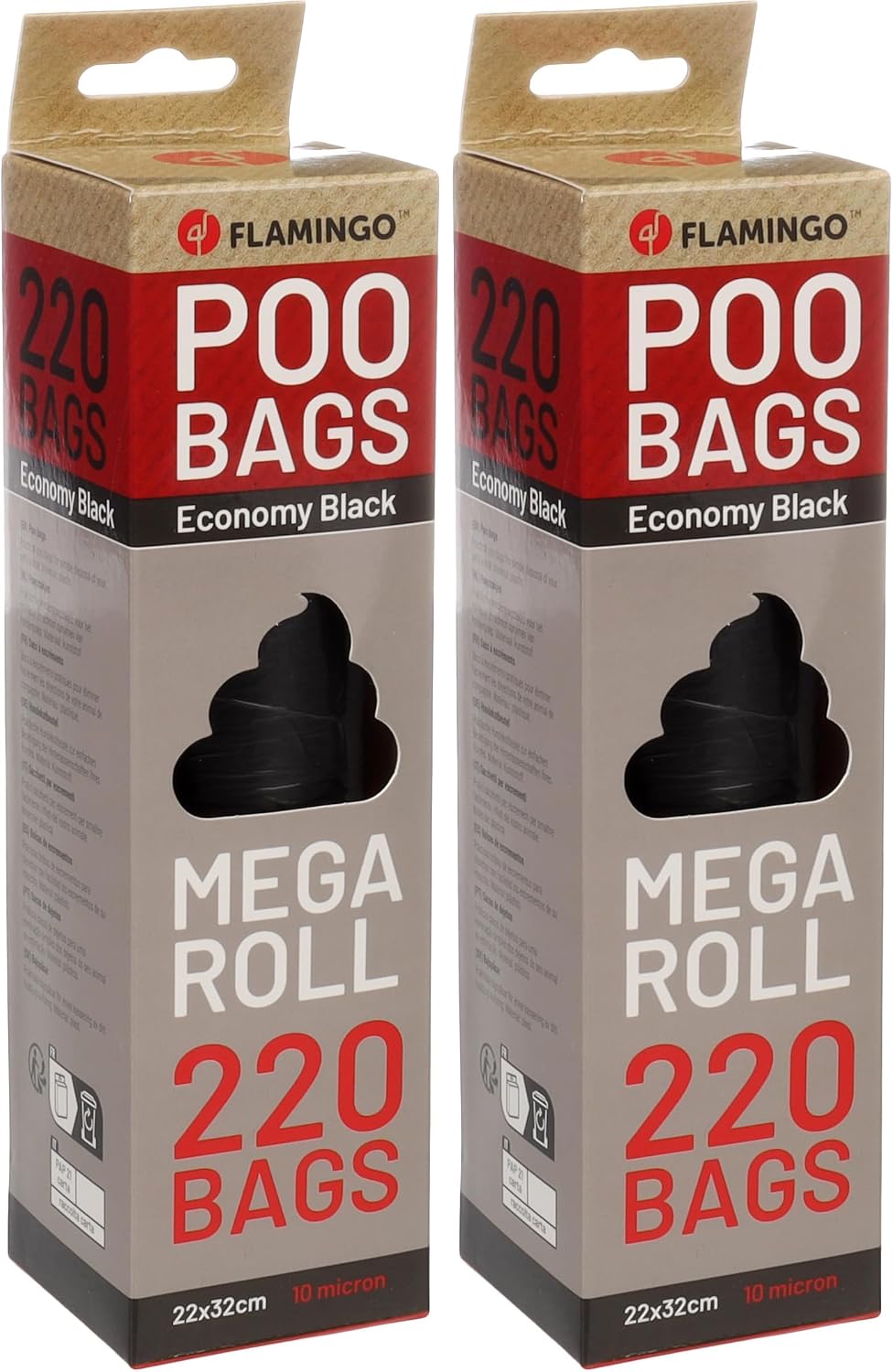 Thumbnail 3 de Flamingo Poop Bags Poco – Grüne, recycelte Hundekotbeutel, 150 Stück