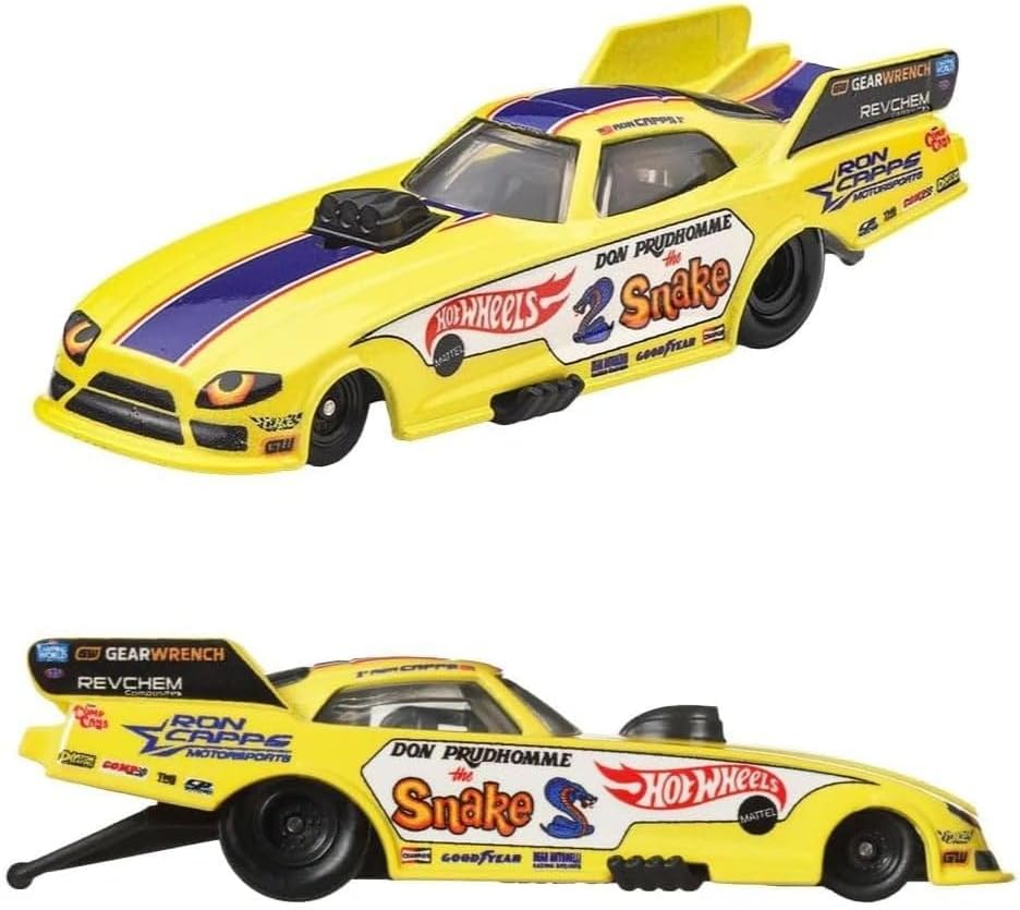 Detalle de Hot Wheels JBL01 Premium Lot de 2 Mini Voitures: 72 Plymouth Cuda FC/Rob N – Rose (3 Ans+)
