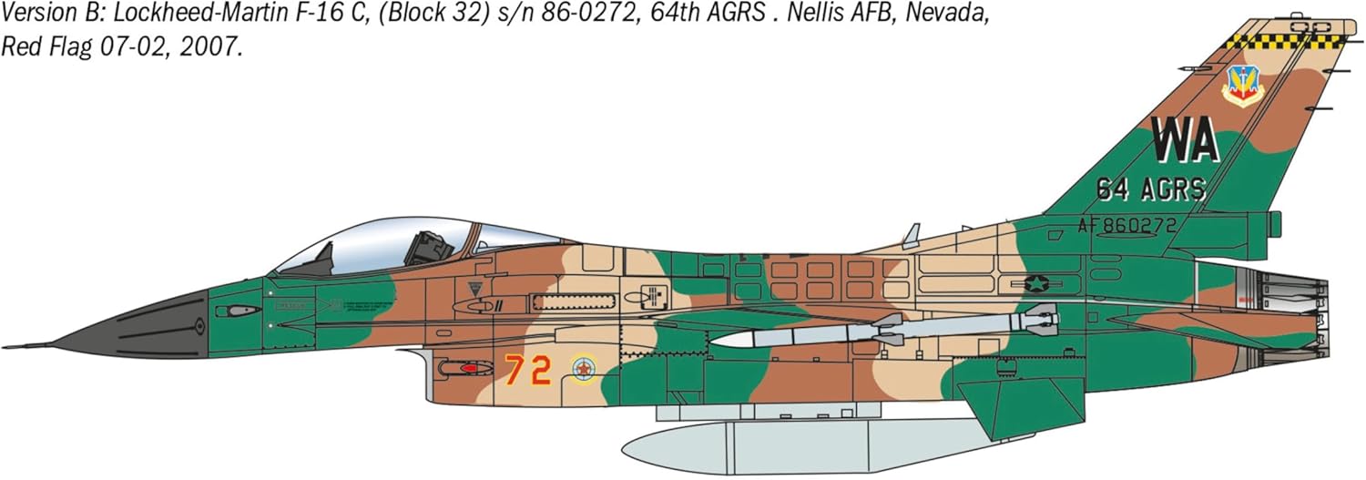 Detalle 2 de Italeri 35105 | F-16C Fighting Falcon 1:48 – War Thunder Modellbausatz