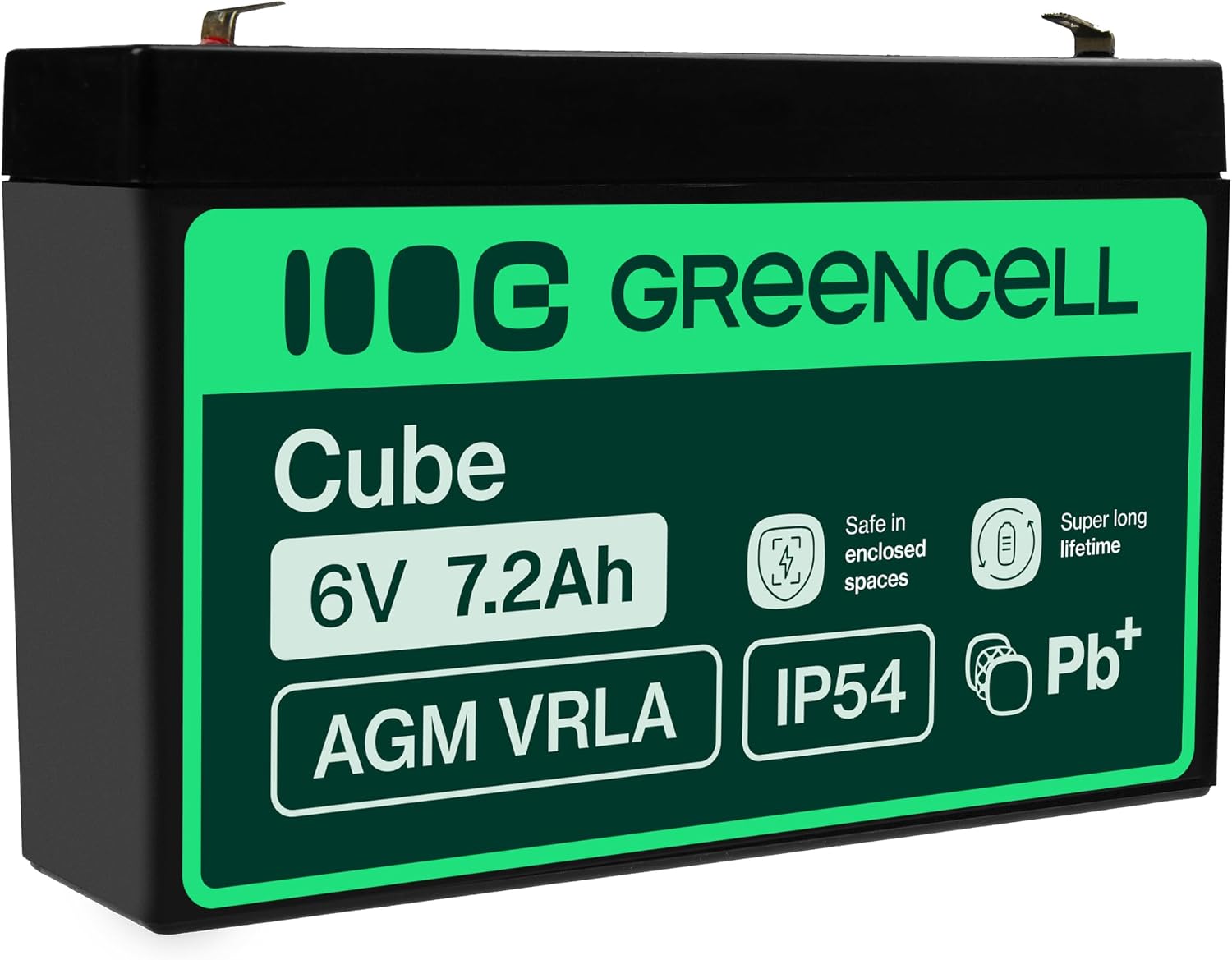 Detalle de Green Cell AGM 6V Akku 7,2Ah für USV